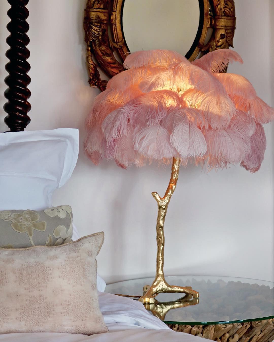 Zephyan Brass Feather Elegant Table Lamp - Letslighting