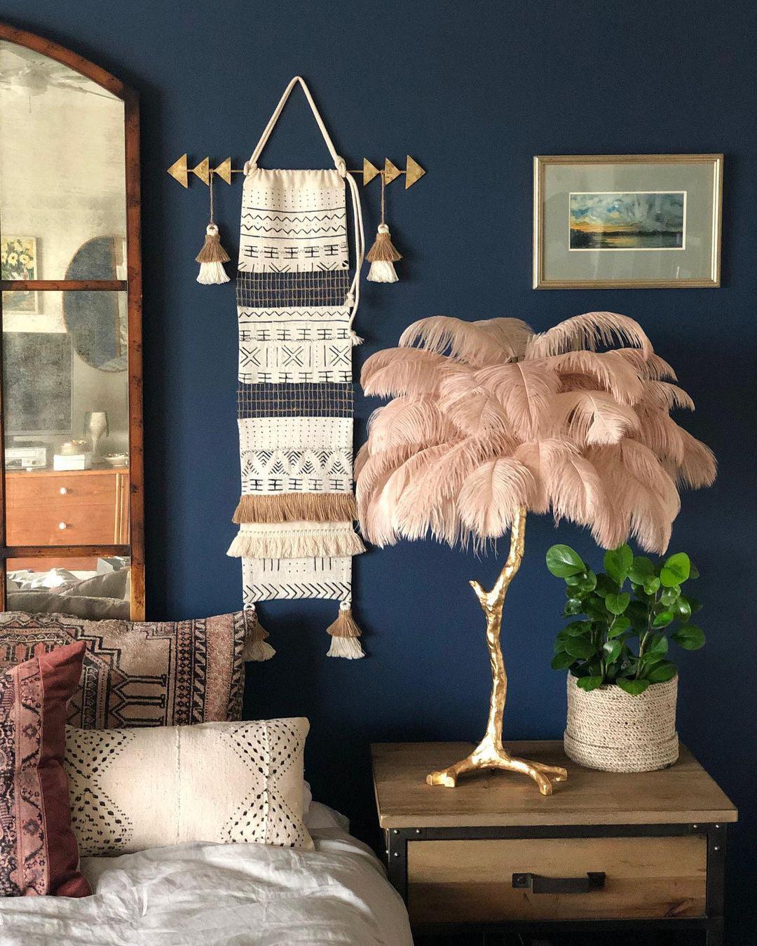 Zephyan Brass Feather Elegant Table Lamp - Letslighting