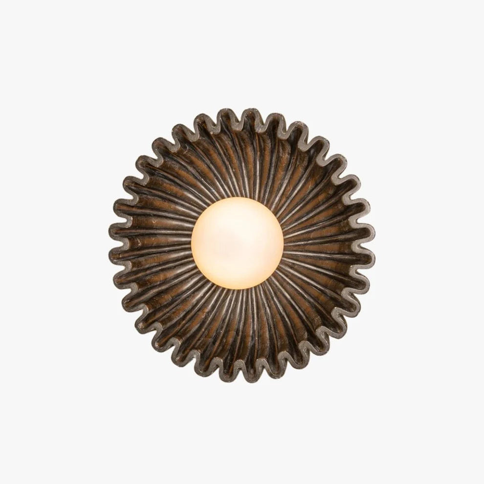 Skyler Unusual Round Marble Glass Wall Lamp - Letslighting