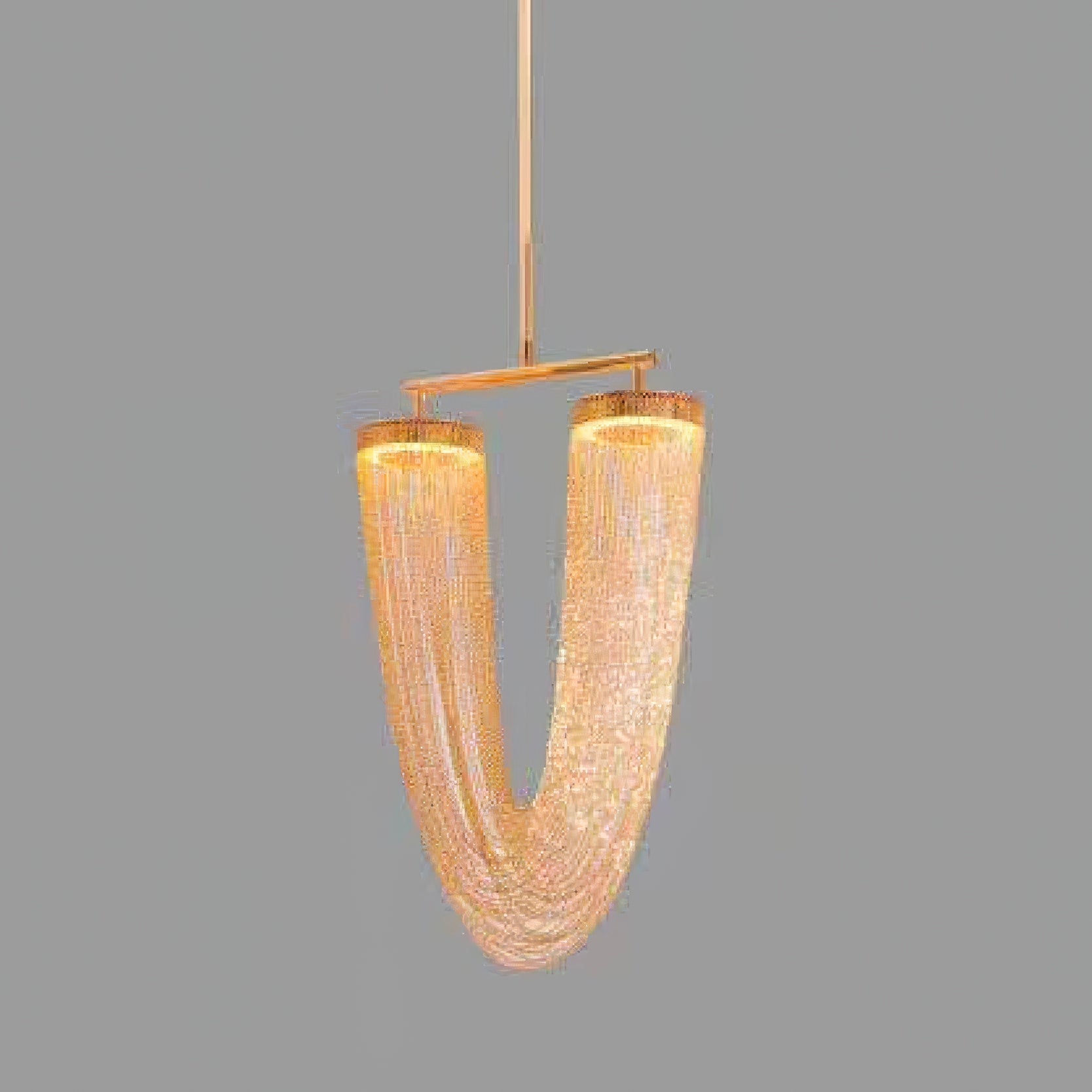 Lustra Pendant Light Copper Chain Sculptural Modern - Letslighting