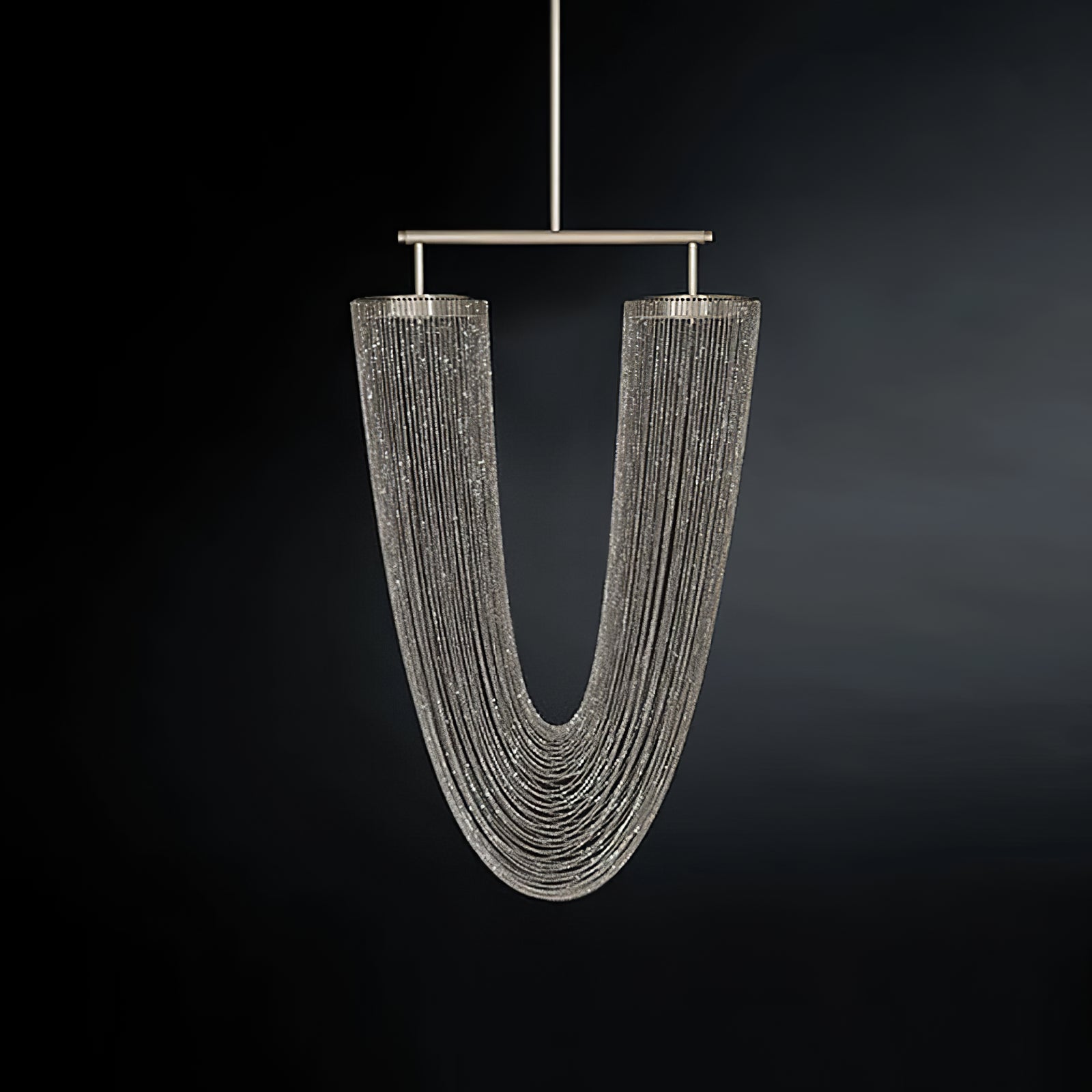 Lustra Pendant Light Copper Chain Sculptural Modern - Letslighting