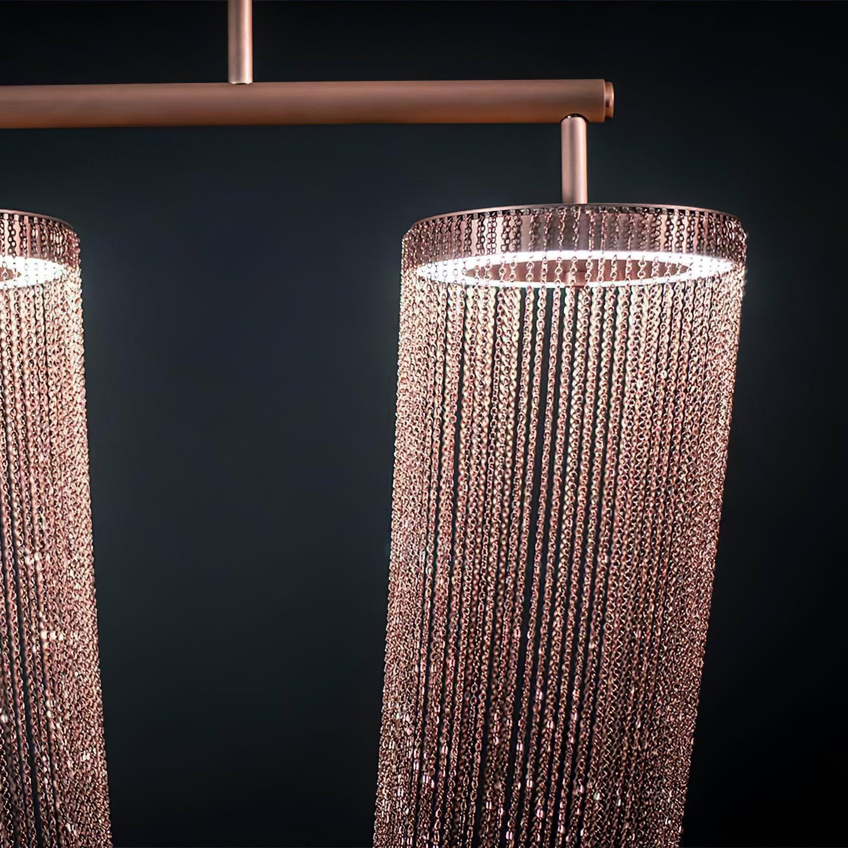 Lustra Pendant Light Copper Chain Sculptural Modern - Letslighting