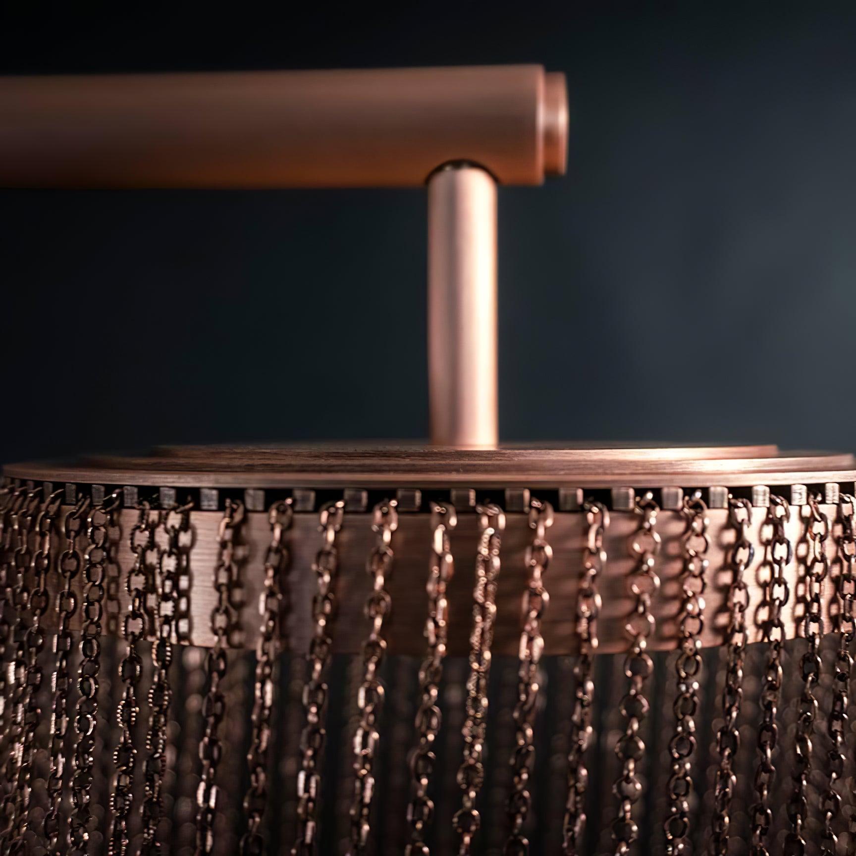Lustra Pendant Light Copper Chain Sculptural Modern - Letslighting