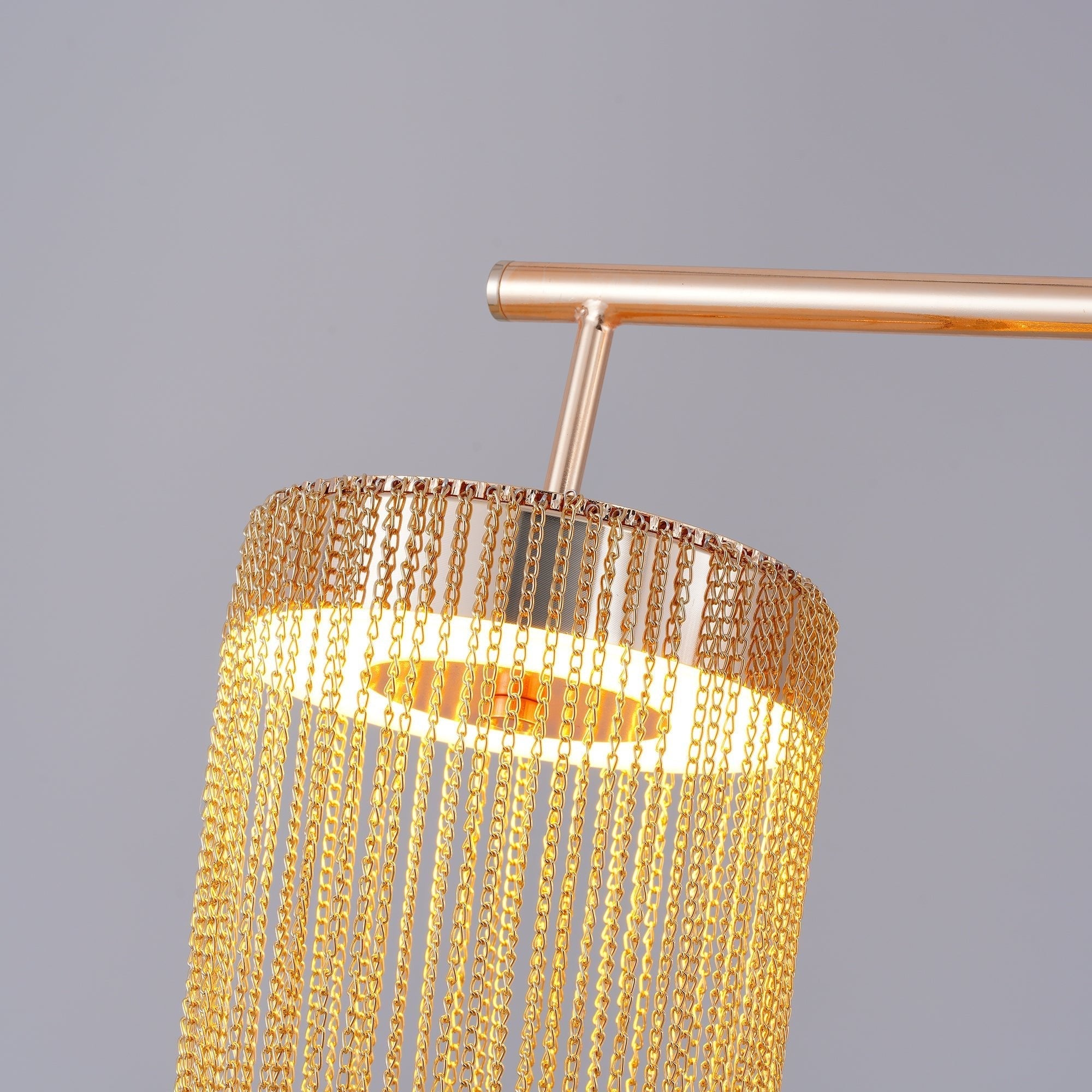Lustra Pendant Light Copper Chain Sculptural Modern - Letslighting