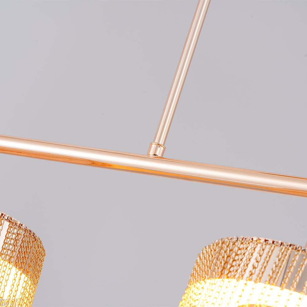 Lustra Pendant Light Copper Chain Sculptural Modern - Letslighting