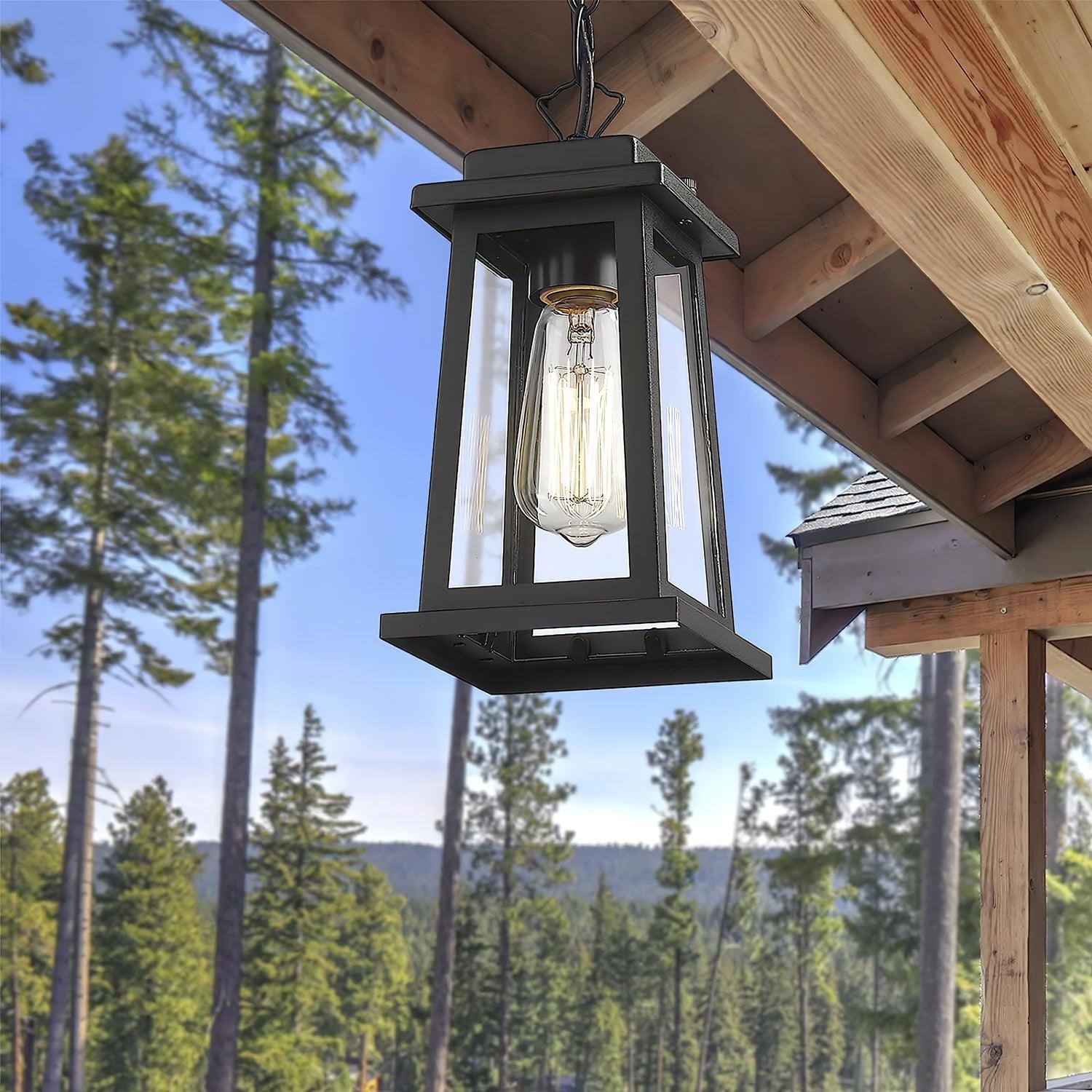 Erphaa Traditional Vintage Outdoor Lantern Pendant Lamp - Letslighting
