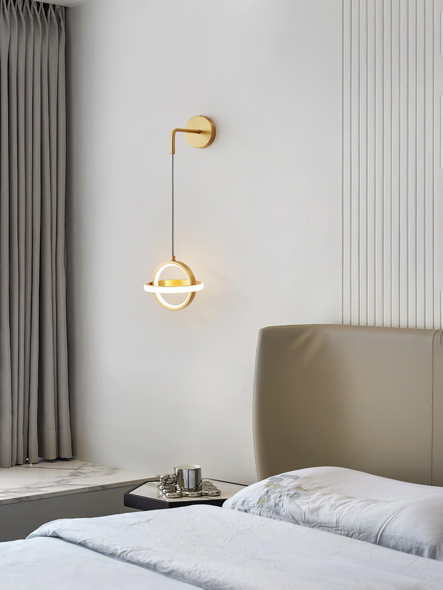 Vivianne Modern Minimalist Oval Brass Wall Light - Letslighting