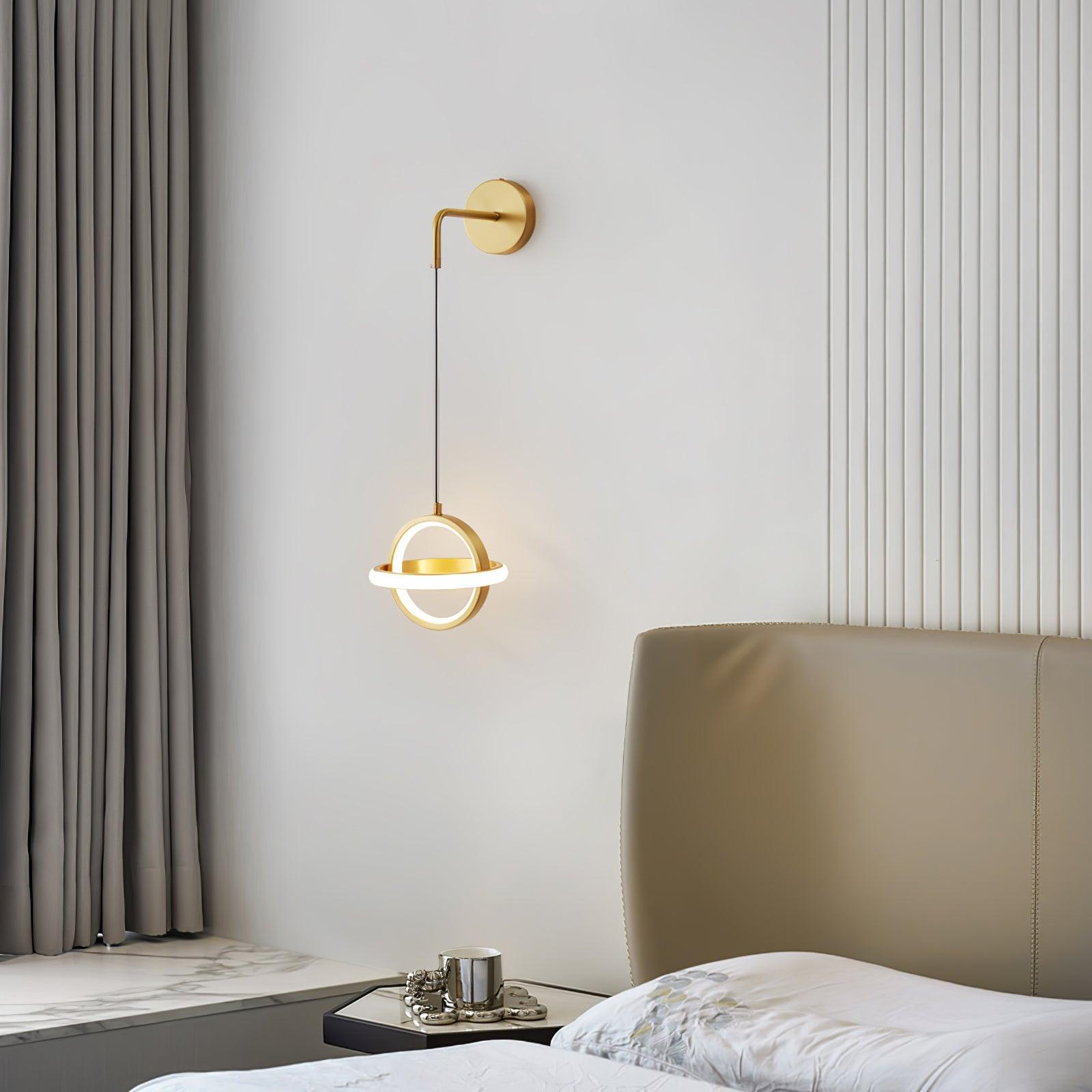 Vivianne Modern Minimalist Oval Brass Wall Light - Letslighting