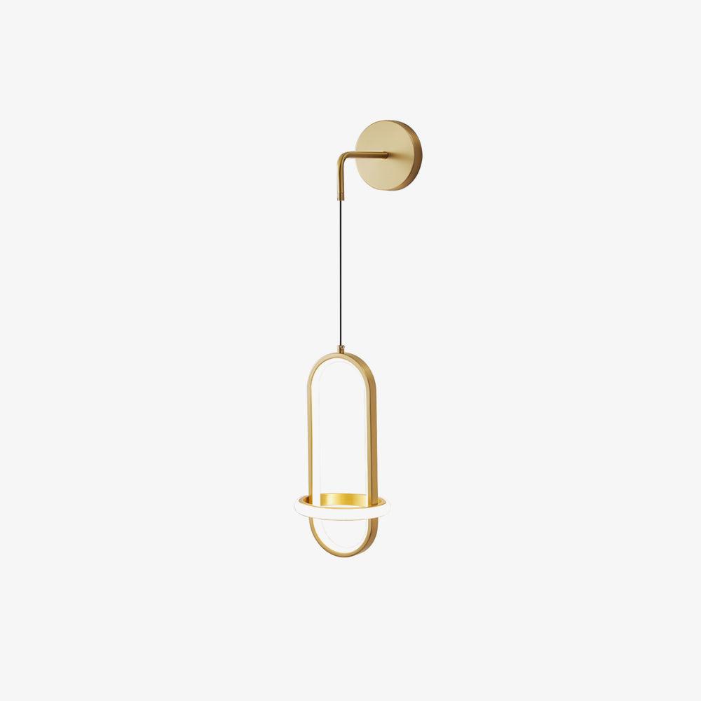 Vivianne Modern Minimalist Oval Brass Wall Light - Letslighting