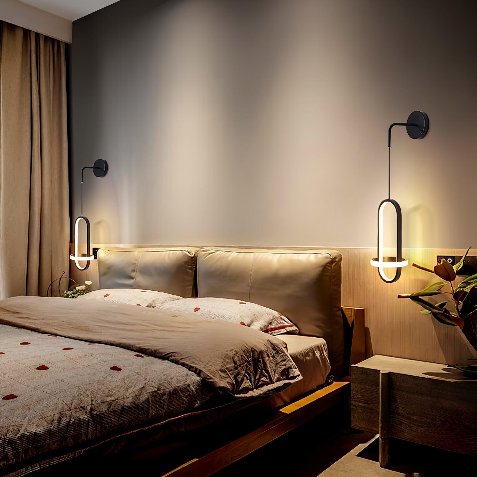 Vivianne Modern Minimalist Oval Brass Wall Light - Letslighting