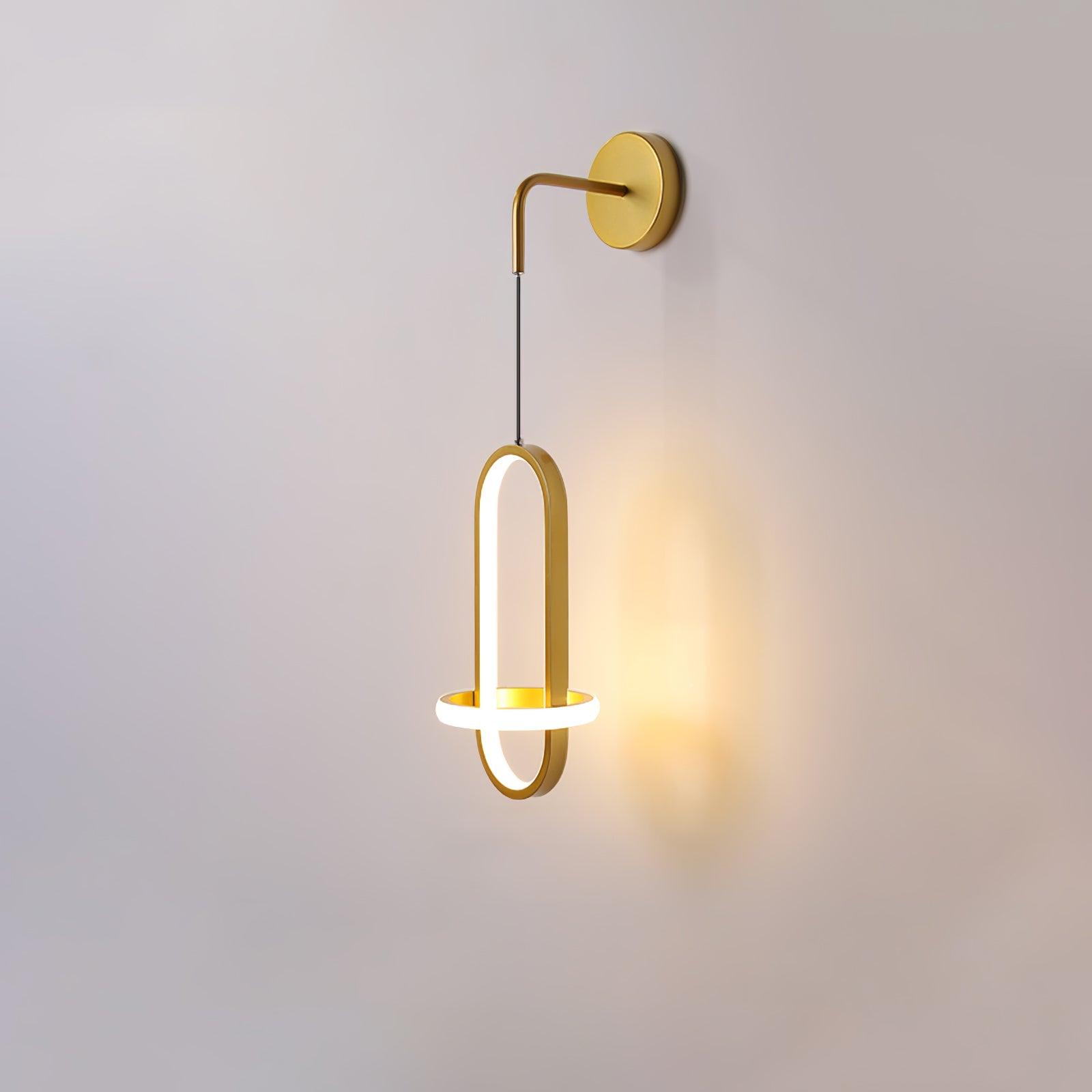 Vivianne Modern Minimalist Oval Brass Wall Light - Letslighting