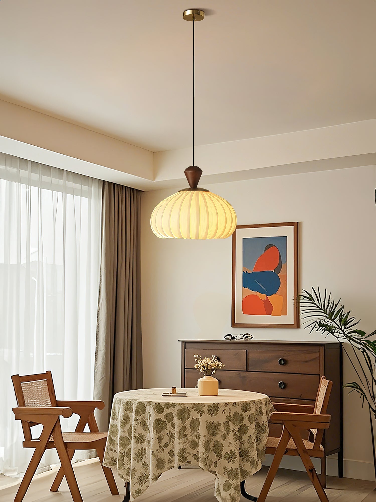 Ovola Pleated Pendant Light - Letslighting