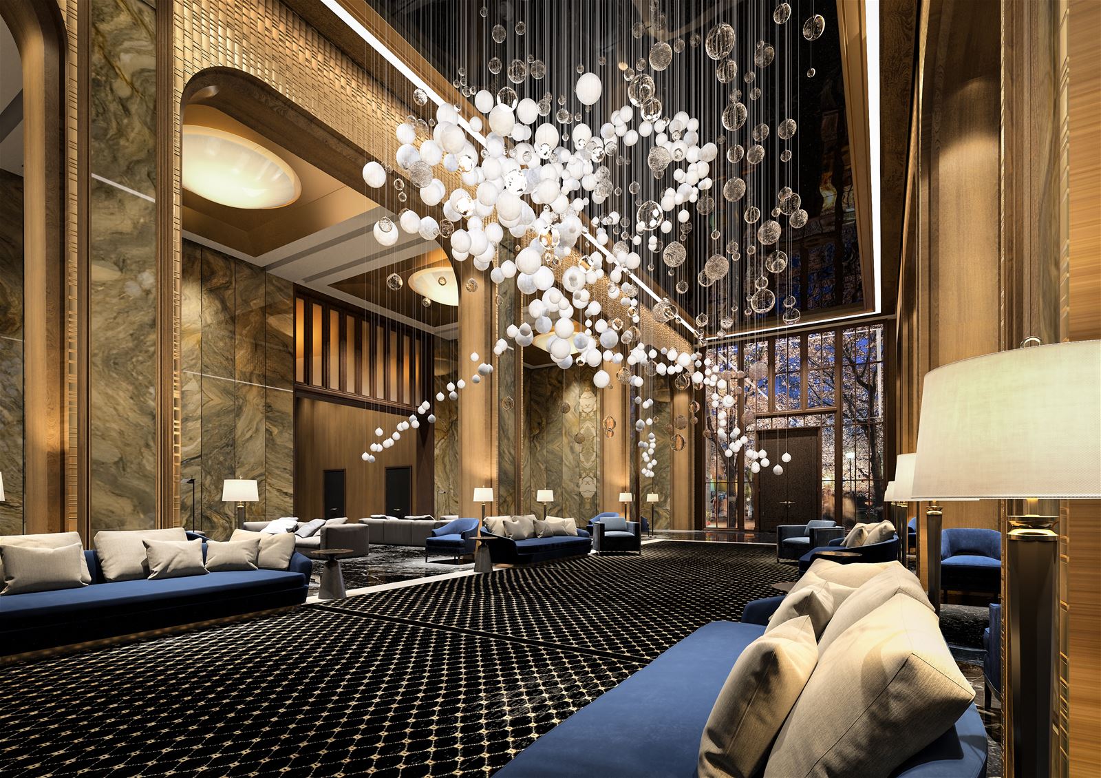 Breath of Light Customize Glass Staircase Chandeliers - Letslighting