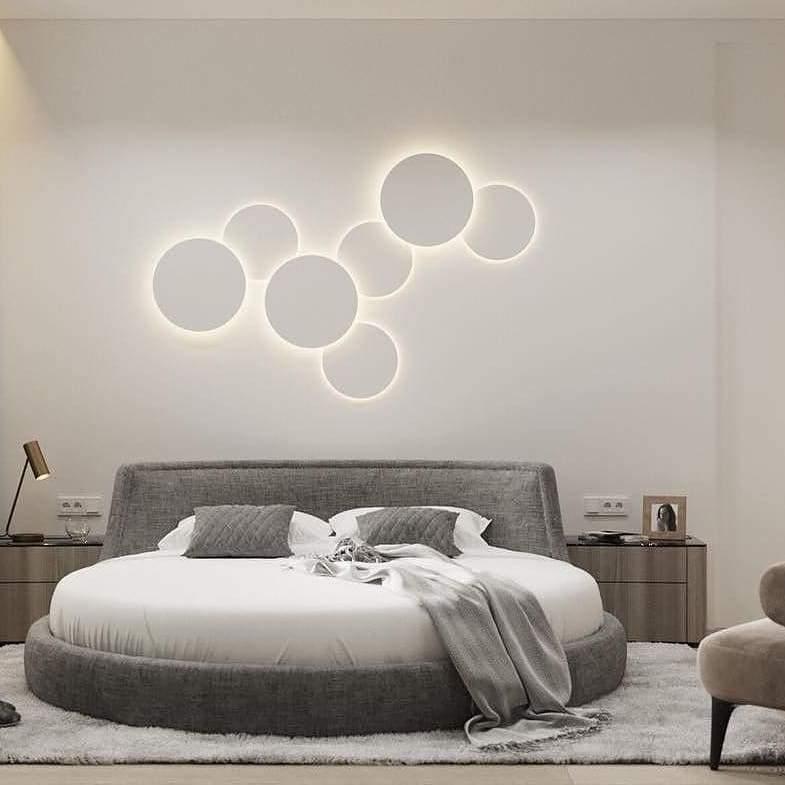 Megan Geometric Disc Wall Lamp - Letslighting