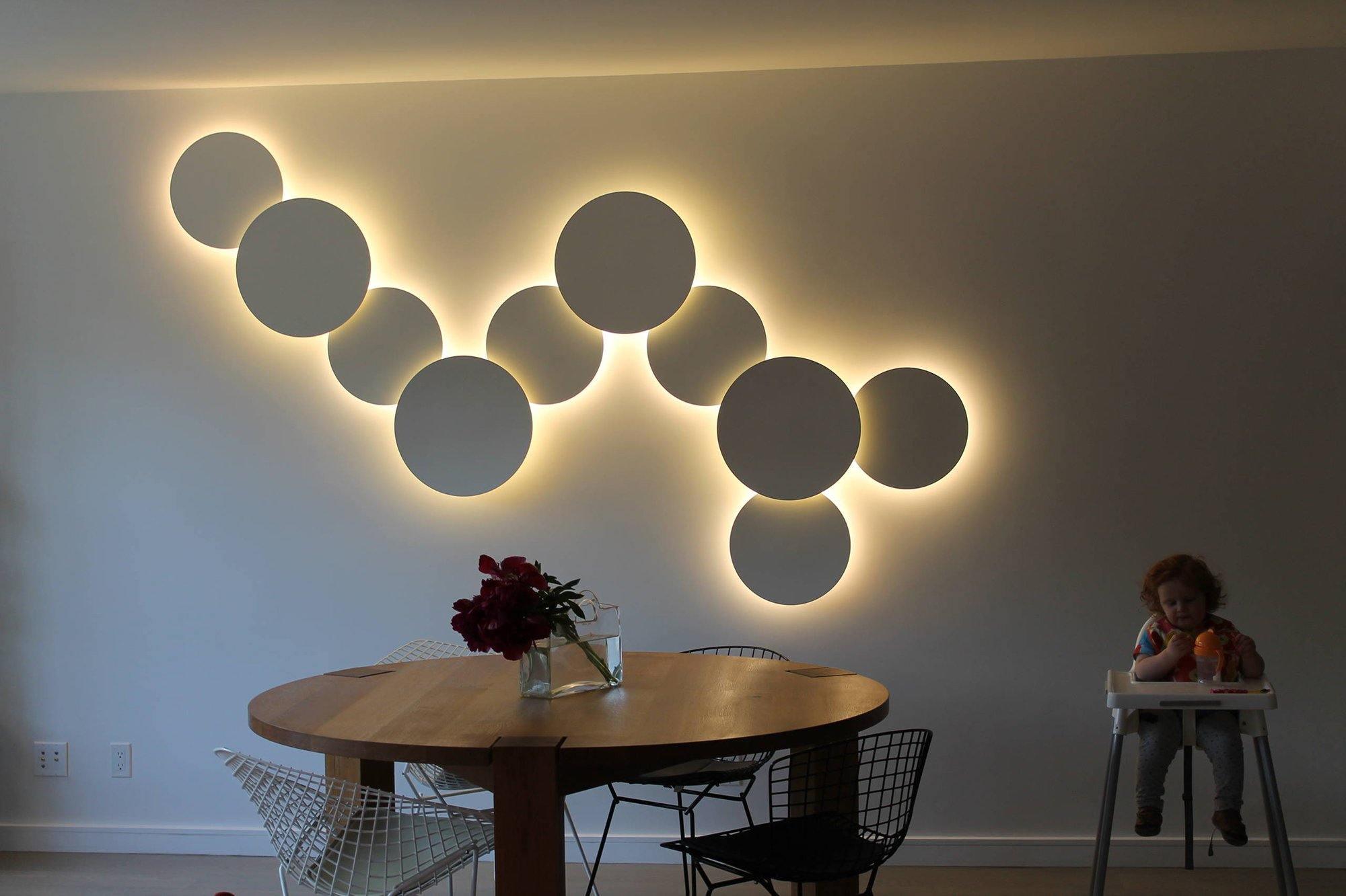 Megan Geometric Disc Wall Lamp - Letslighting