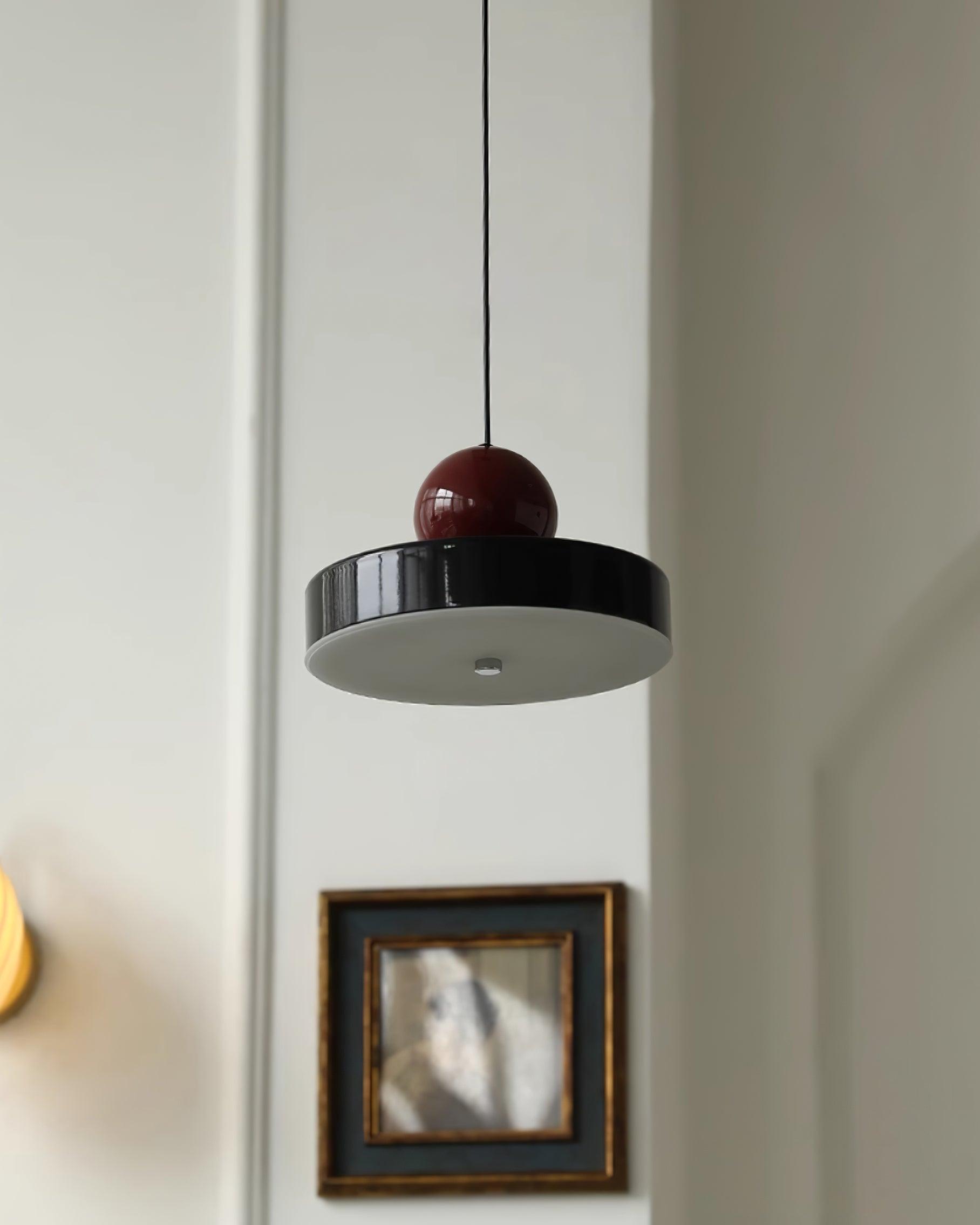 Pendant Lamp Body Red Sphere Shade Modern Retro Accent - Letslighting
