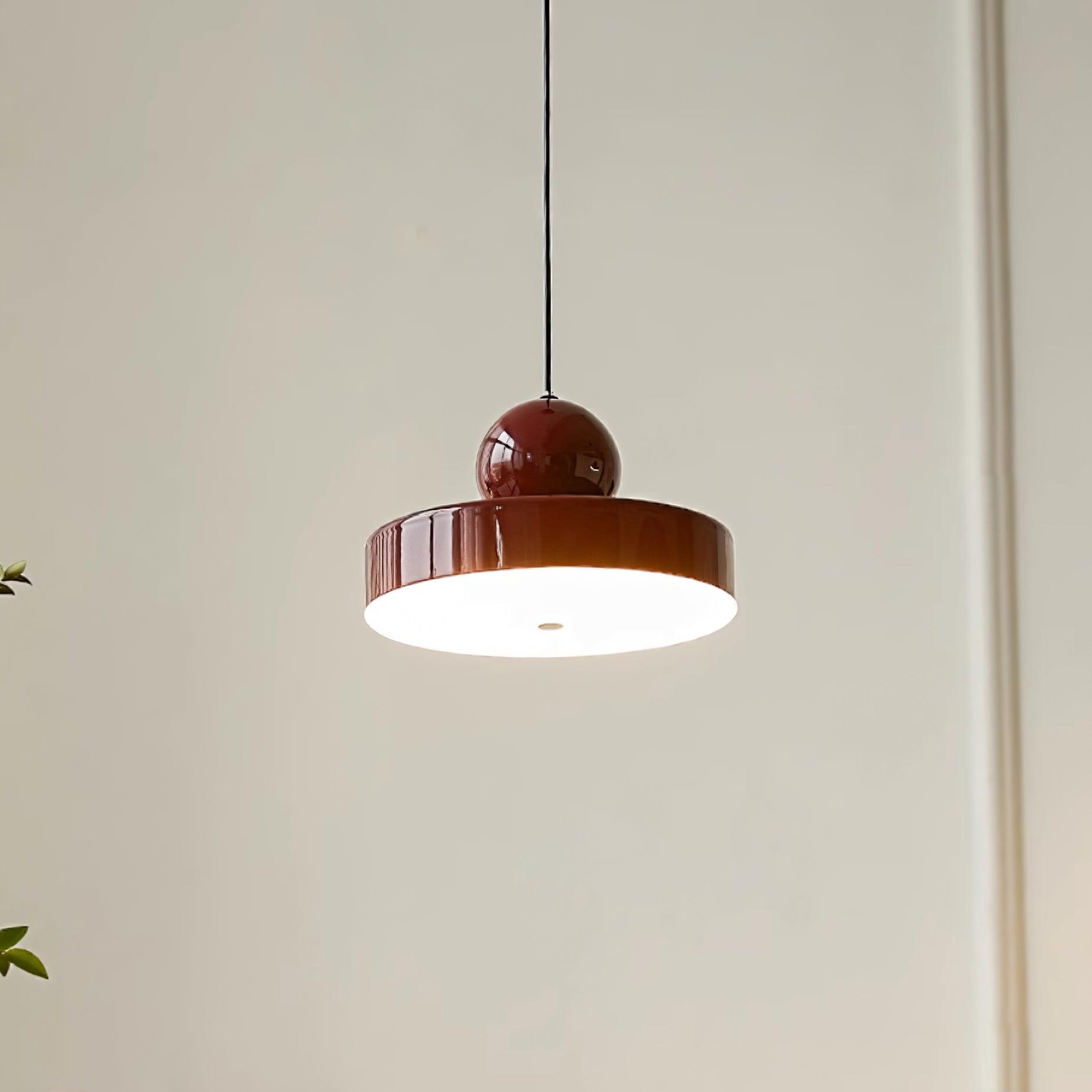 Pendant Lamp Body Red Sphere Shade Modern Retro Accent - Letslighting
