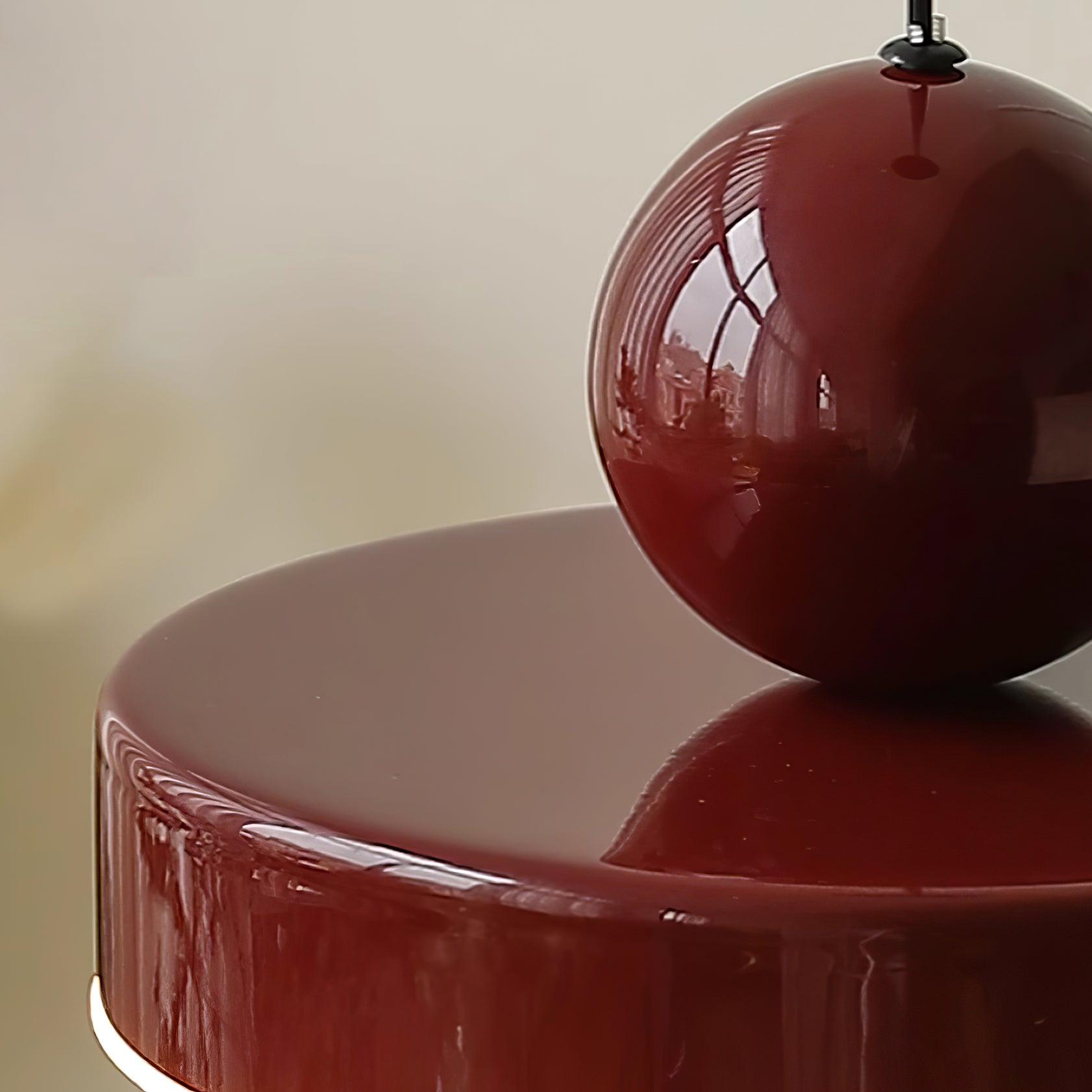Pendant Lamp Body Red Sphere Shade Modern Retro Accent - Letslighting