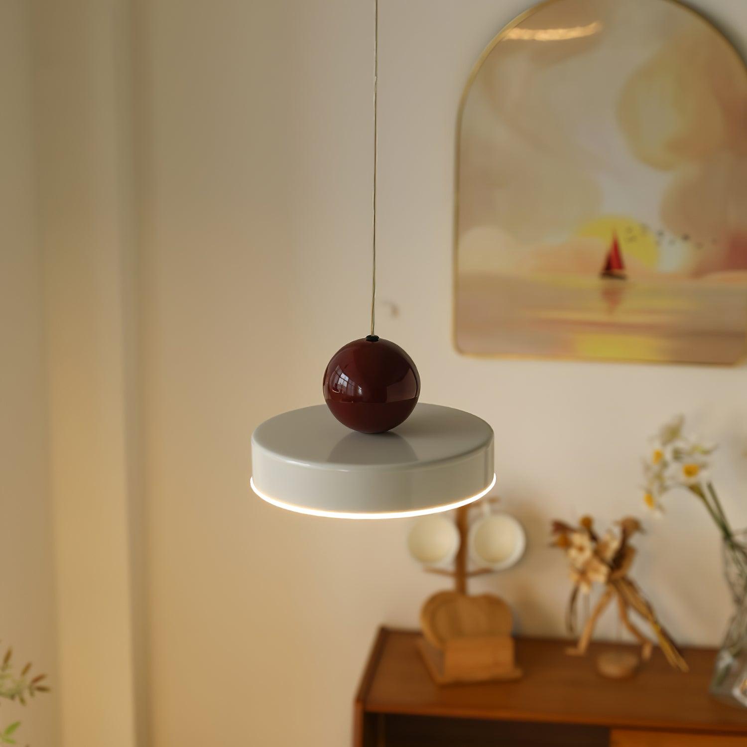 Pendant Lamp Body Red Sphere Shade Modern Retro Accent - Letslighting