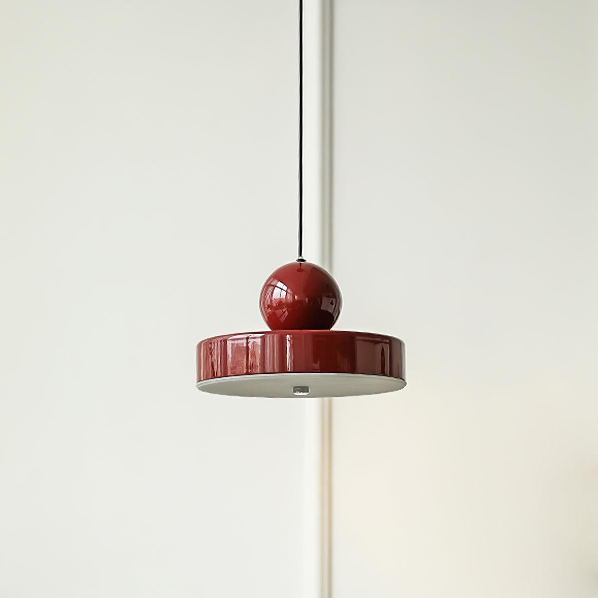 Pendant Lamp Body Red Sphere Shade Modern Retro Accent - Letslighting