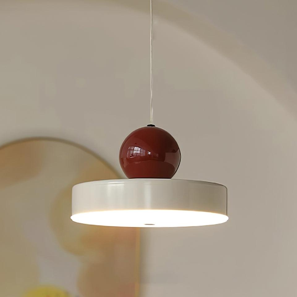 Pendant Lamp Body Red Sphere Shade Modern Retro Accent - Letslighting