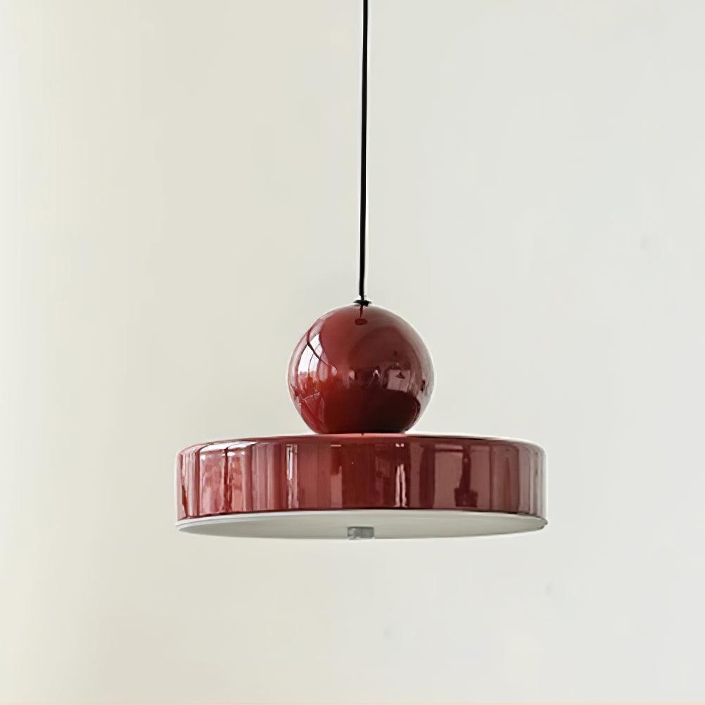 Pendant Lamp Body Red Sphere Shade Modern Retro Accent - Letslighting