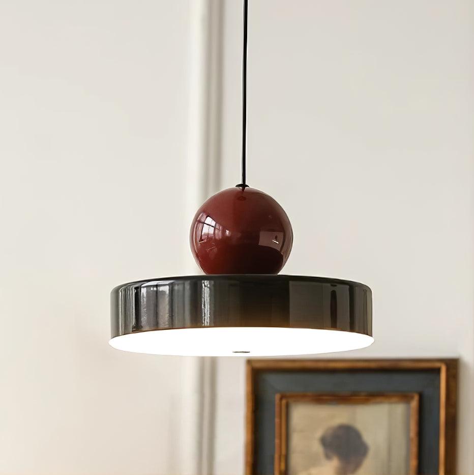 Pendant Lamp Body Red Sphere Shade Modern Retro Accent - Letslighting