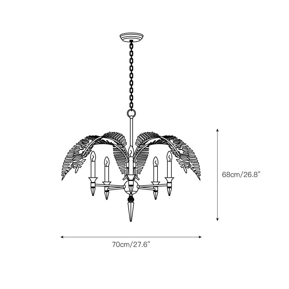 Italis Individual Creativity Frond Chandelier - Letslighting