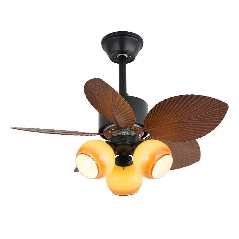 Liora Tropical Wood Ceiling Fan Light - Letslighting