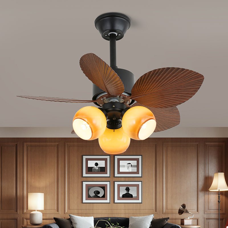 Liora Tropical Wood Ceiling Fan Light - Letslighting