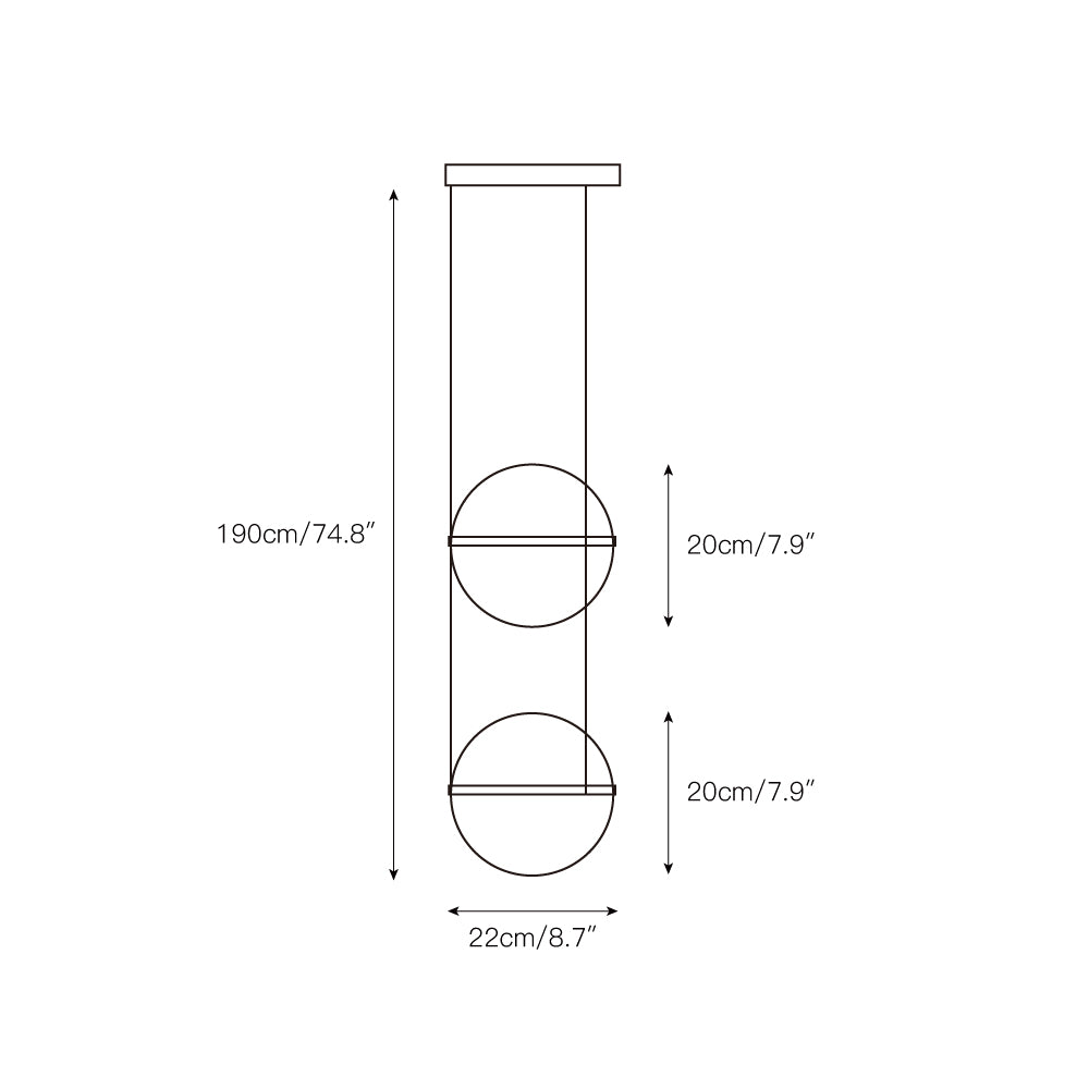 Vacaria Modern Minimalist Plastic Pendant Lamp - Letslighting