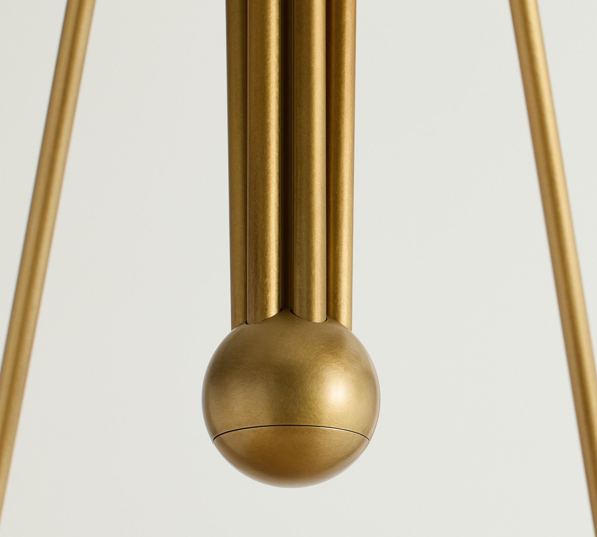 Cevaris Individual Creativity Curved Brass Fabric Chandelier - Letslighting