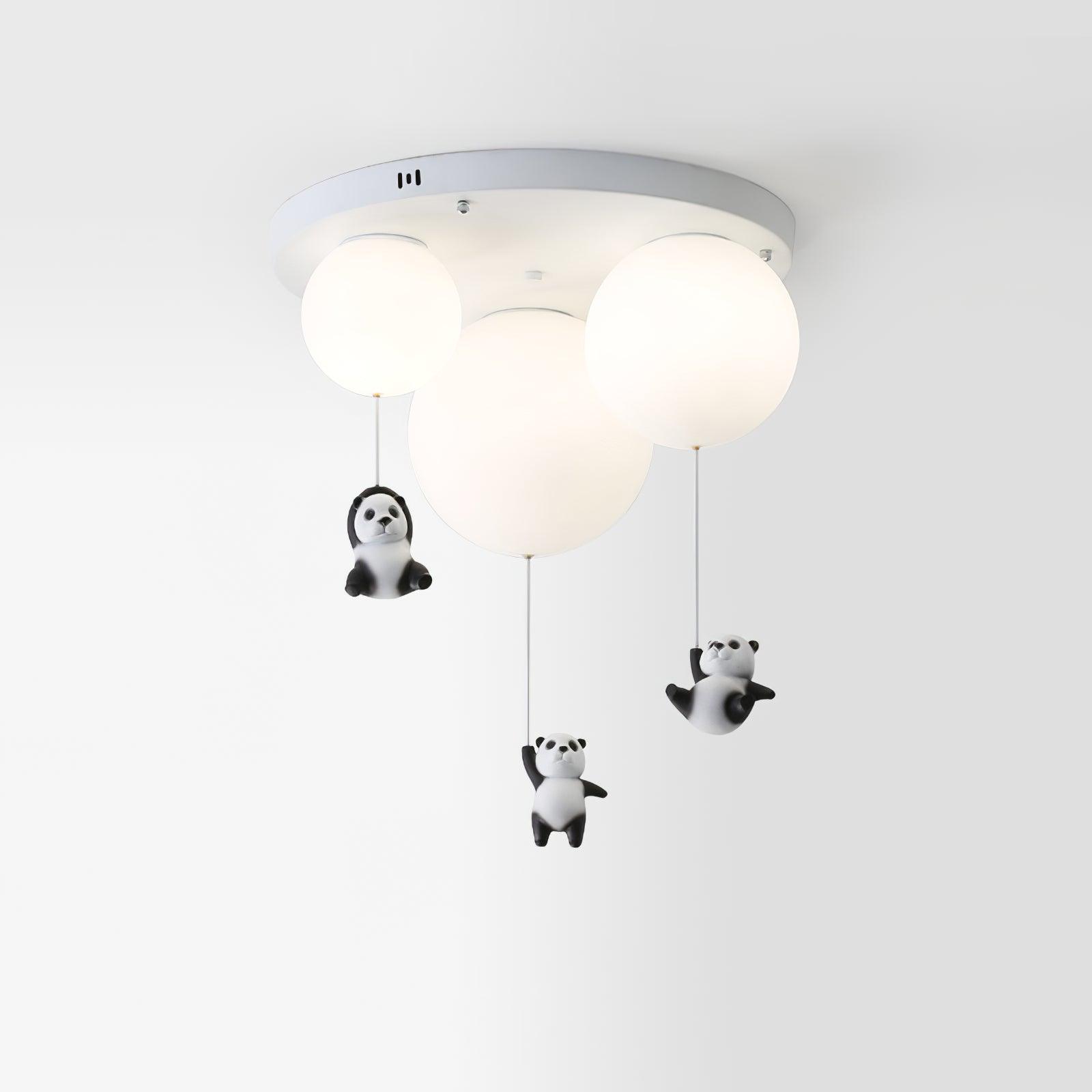 Aursilos Elegance Panda Glass Ceiling Lamp - Letslighting