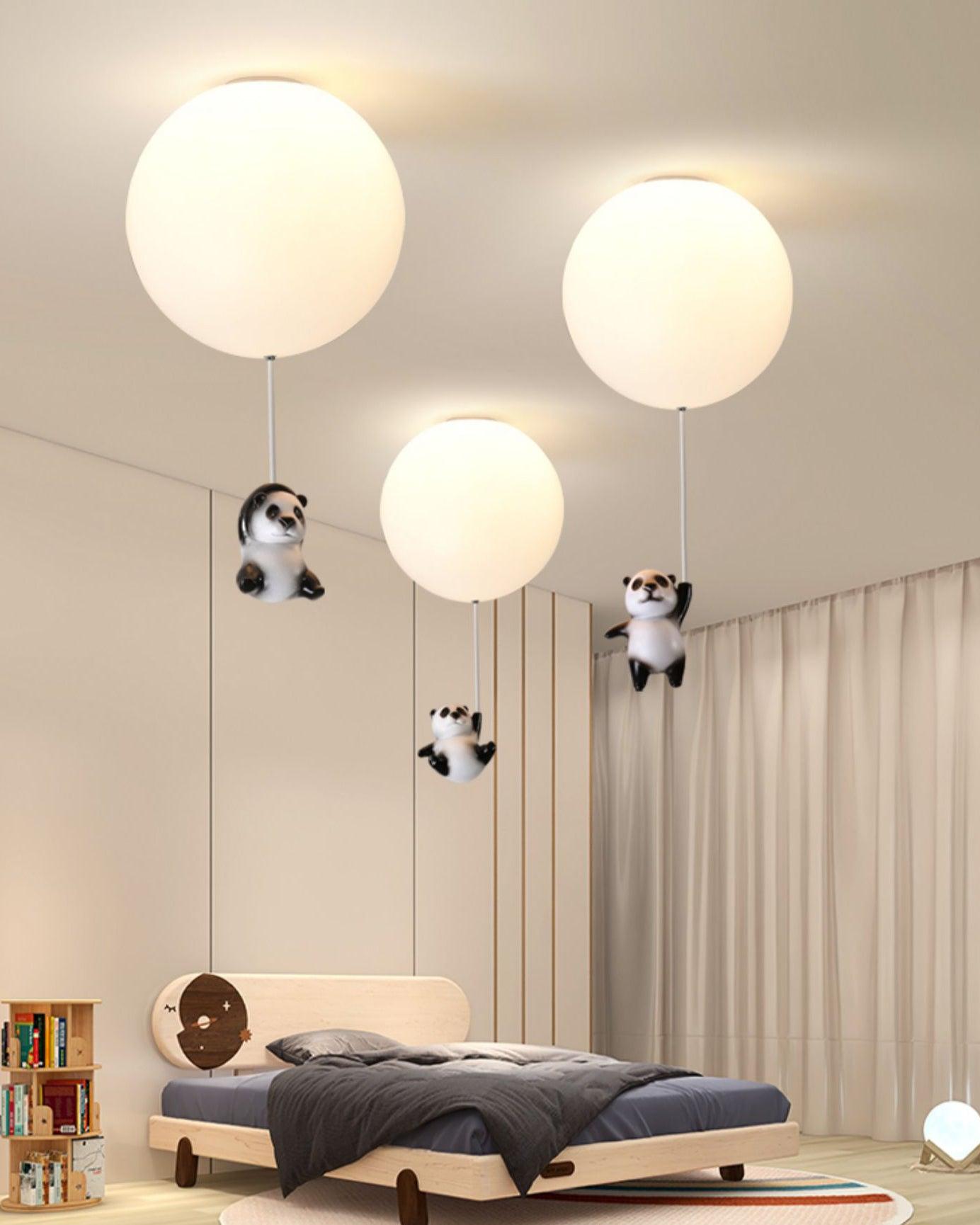 Aursilos Elegance Panda Glass Ceiling Lamp - Letslighting