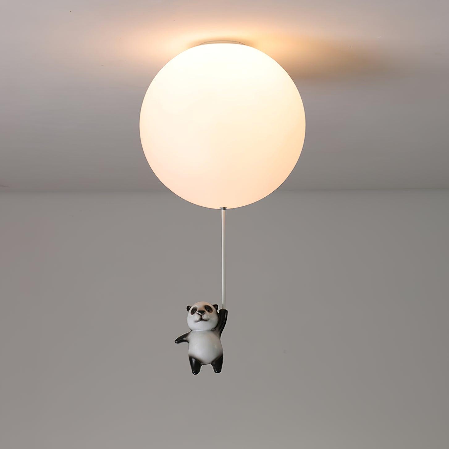 Aursilos Elegance Panda Glass Ceiling Lamp - Letslighting