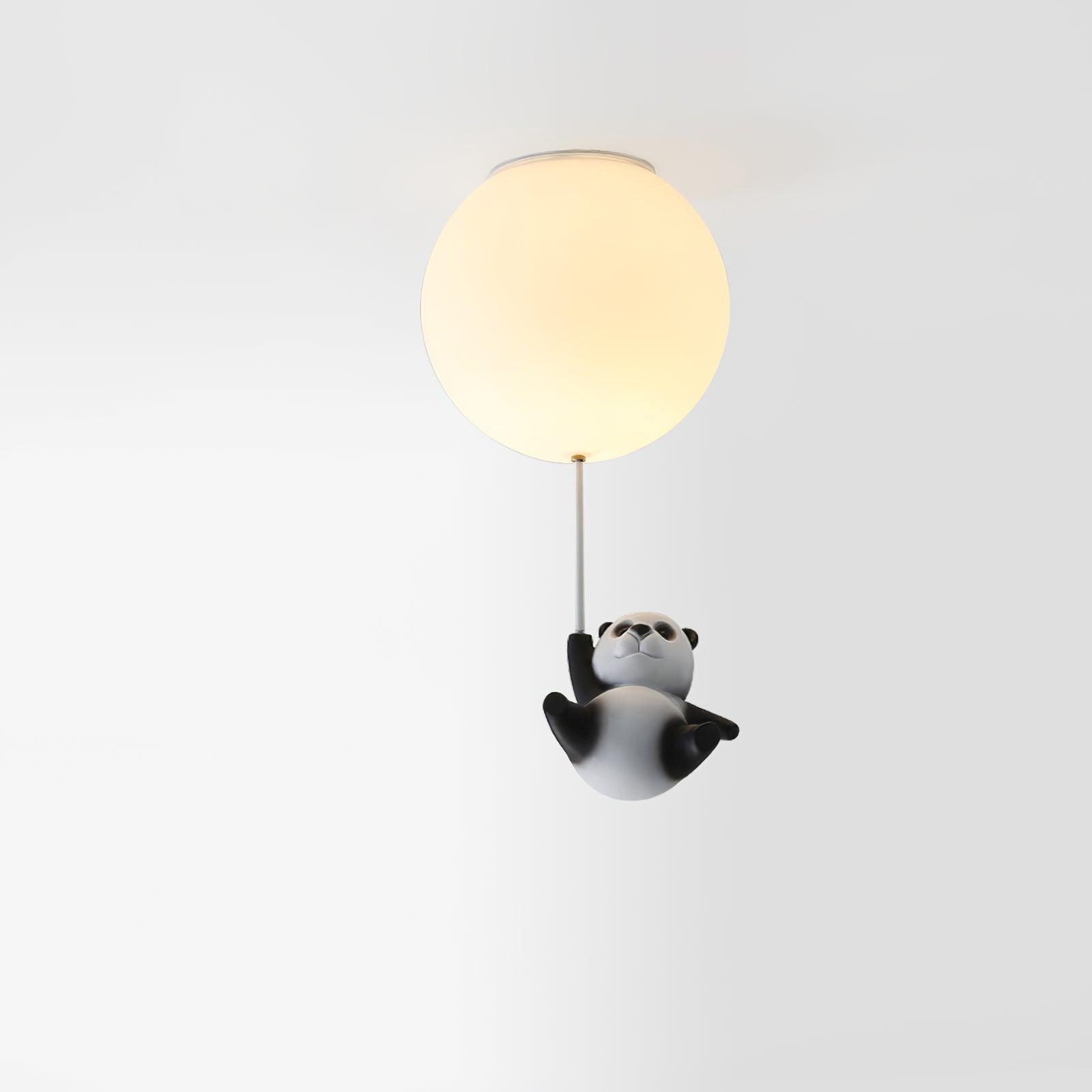 Aursilos Elegance Panda Glass Ceiling Lamp - Letslighting