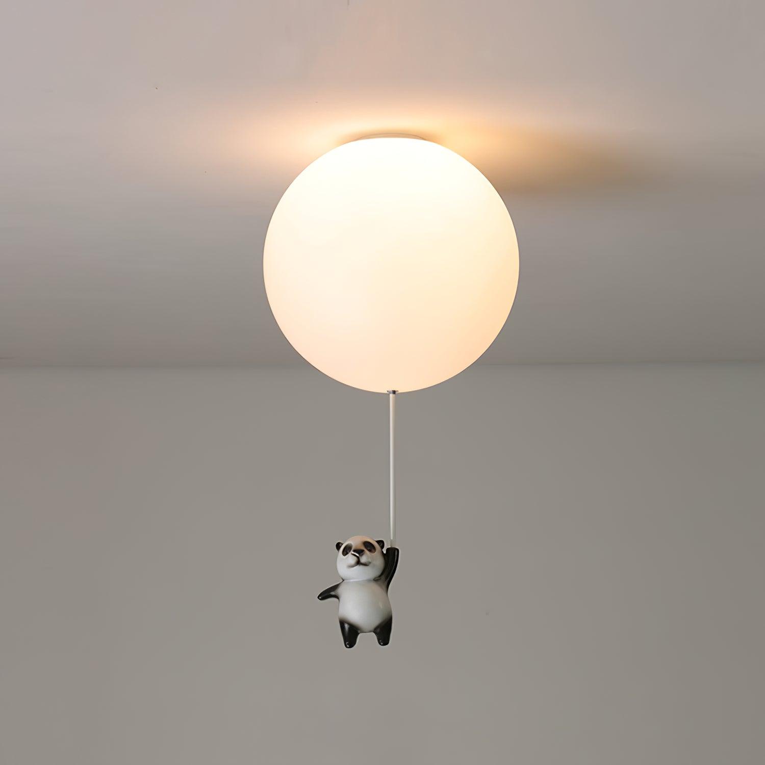 Aursilos Elegance Panda Glass Ceiling Lamp - Letslighting