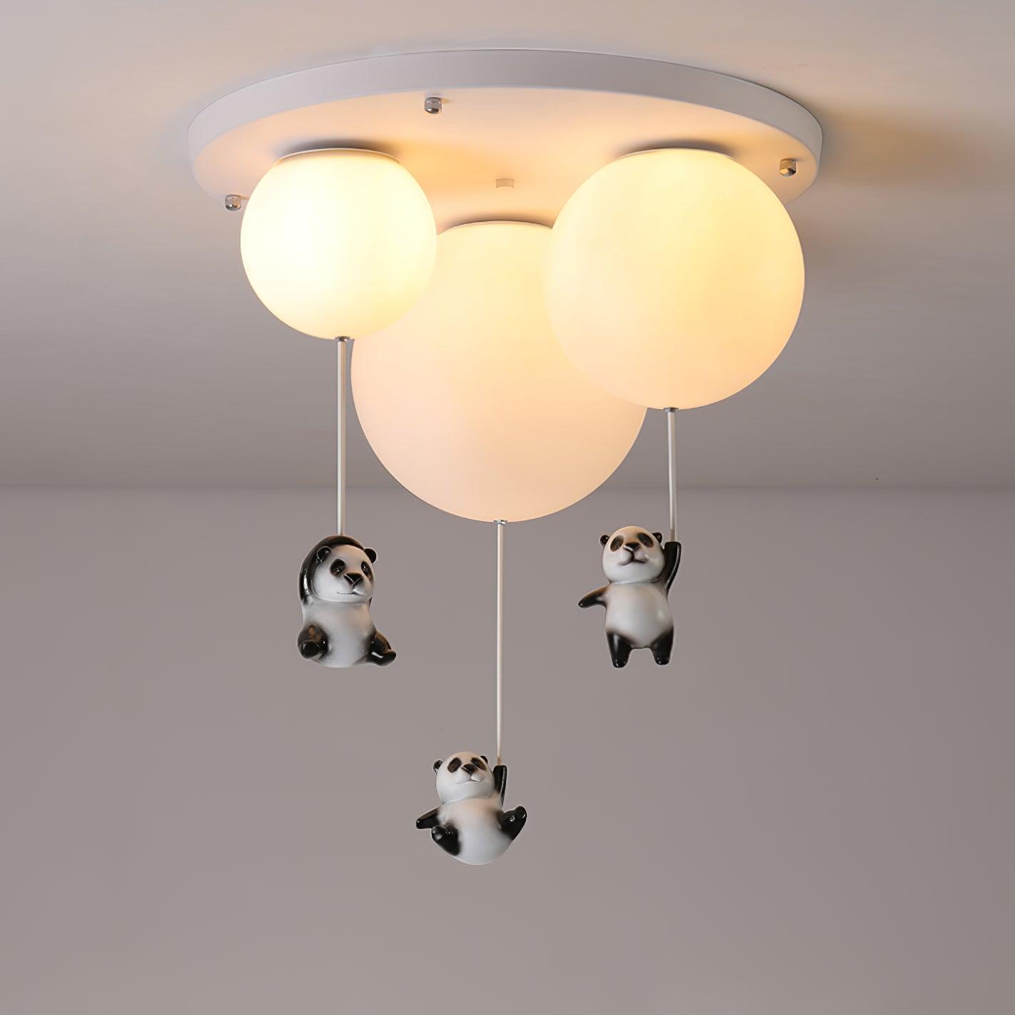 Aursilos Elegance Panda Glass Ceiling Lamp - Letslighting