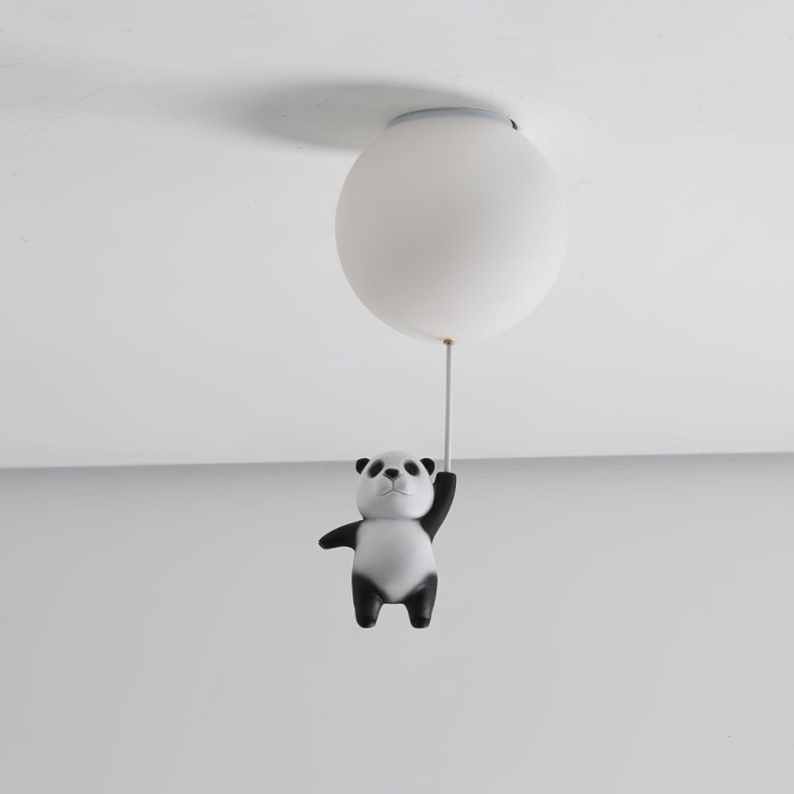 Aursilos Elegance Panda Glass Ceiling Lamp - Letslighting
