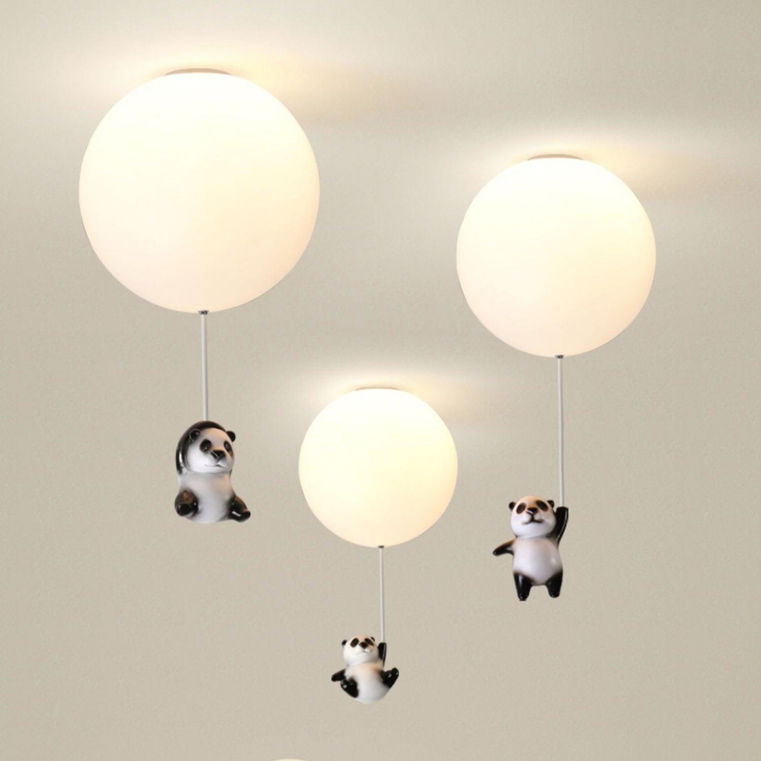 Aursilos Elegance Panda Glass Ceiling Lamp - Letslighting
