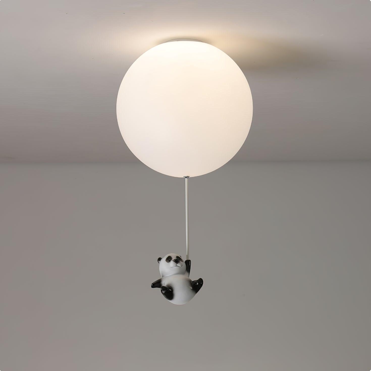 Aursilos Elegance Panda Glass Ceiling Lamp - Letslighting