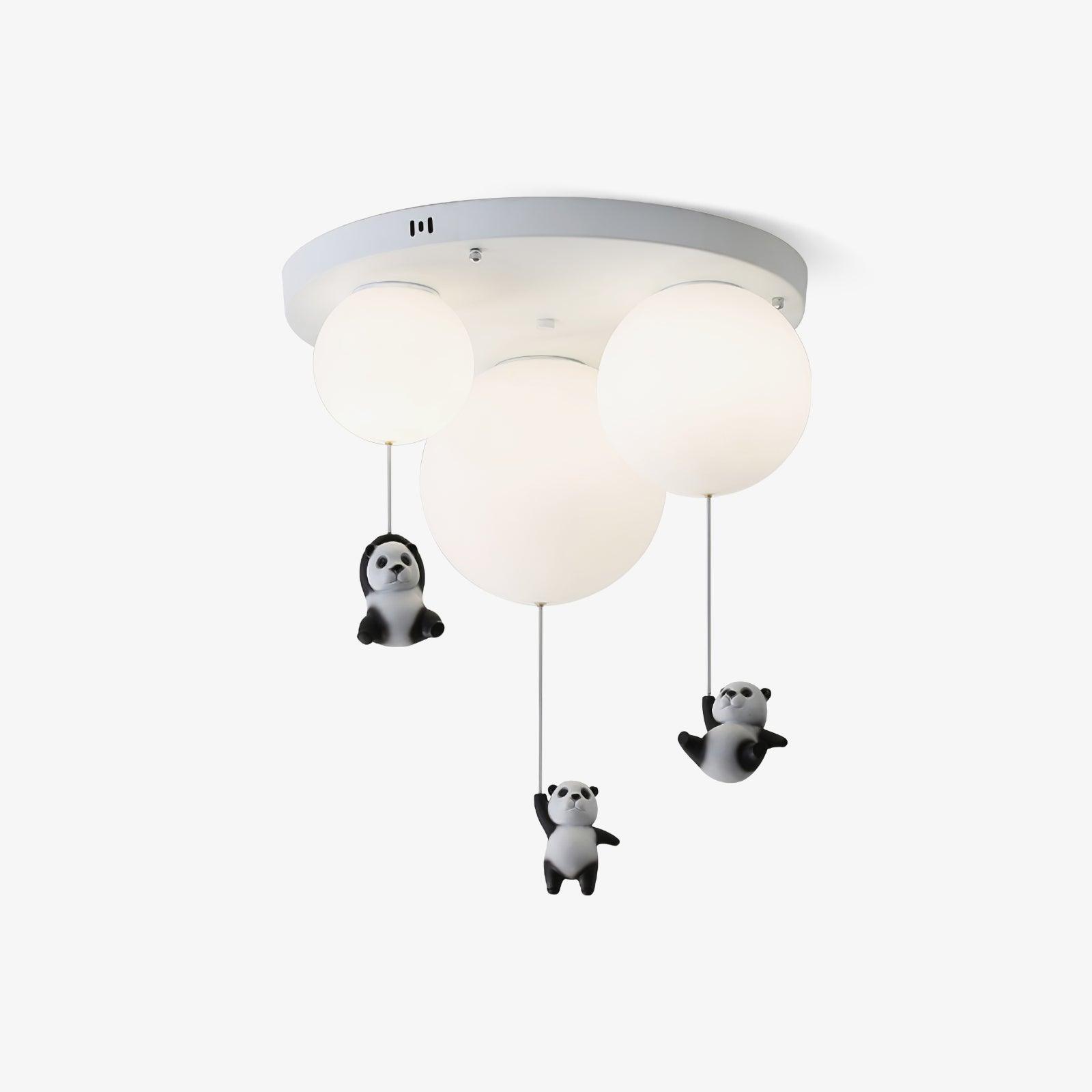 Aursilos Elegance Panda Glass Ceiling Lamp - Letslighting