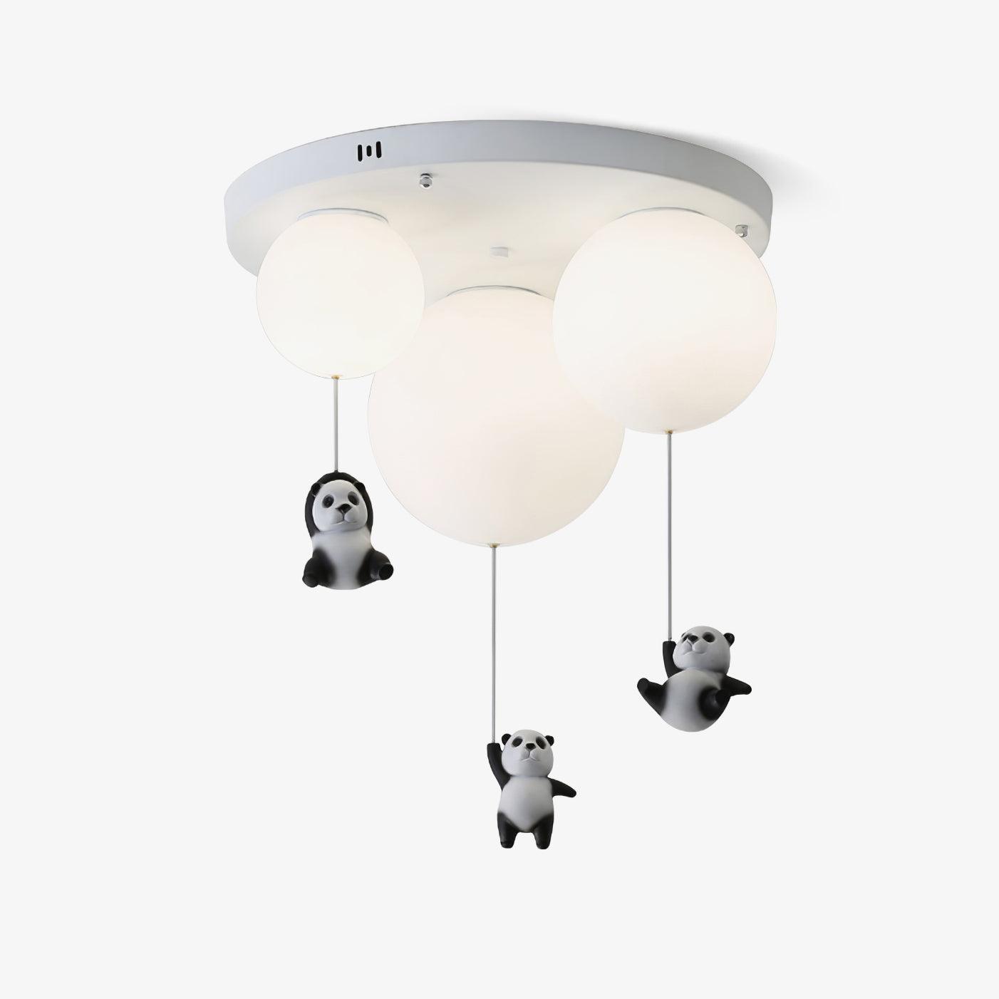 Aursilos Elegance Panda Glass Ceiling Lamp - Letslighting