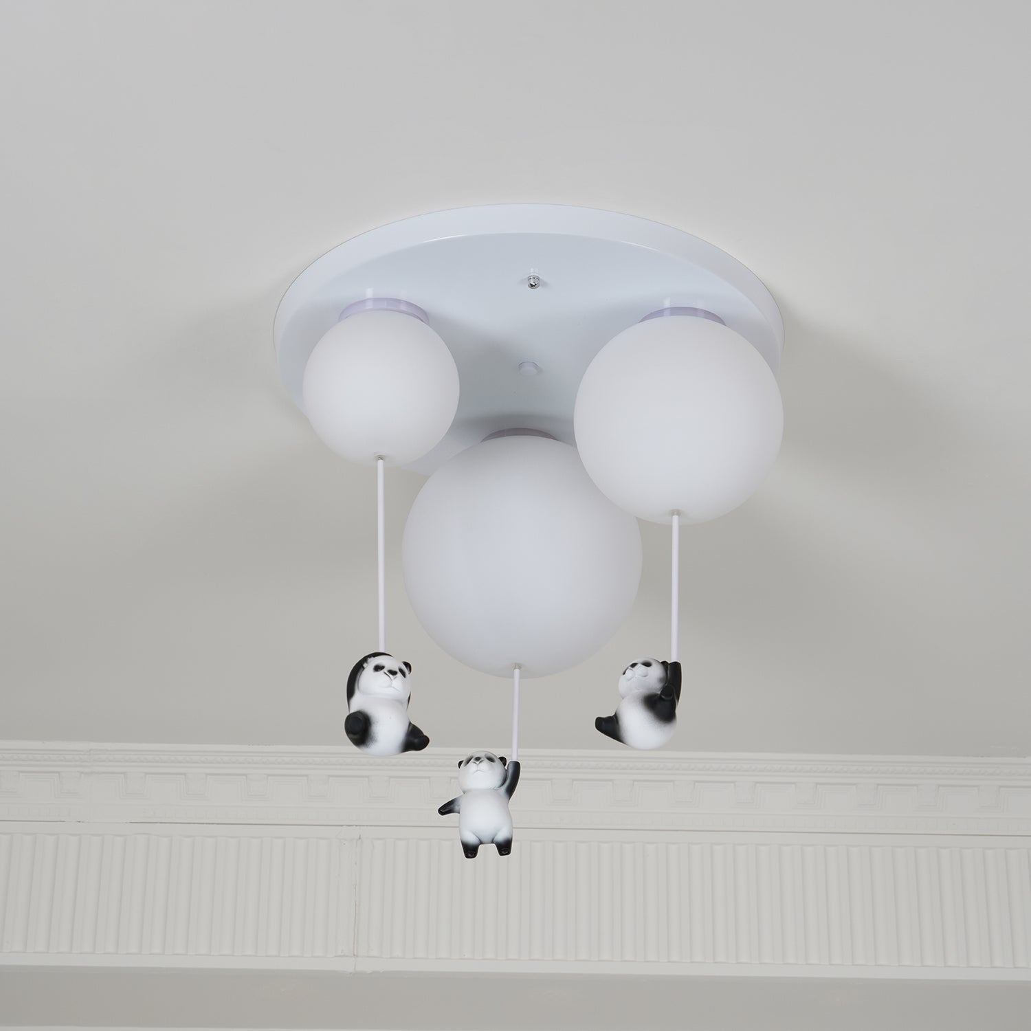 Aursilos Elegance Panda Glass Ceiling Lamp - Letslighting