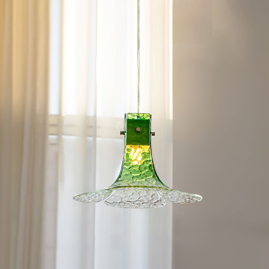 Panya Glass Pendant Lamp Hand-Blown Petal Organic - Letslighting