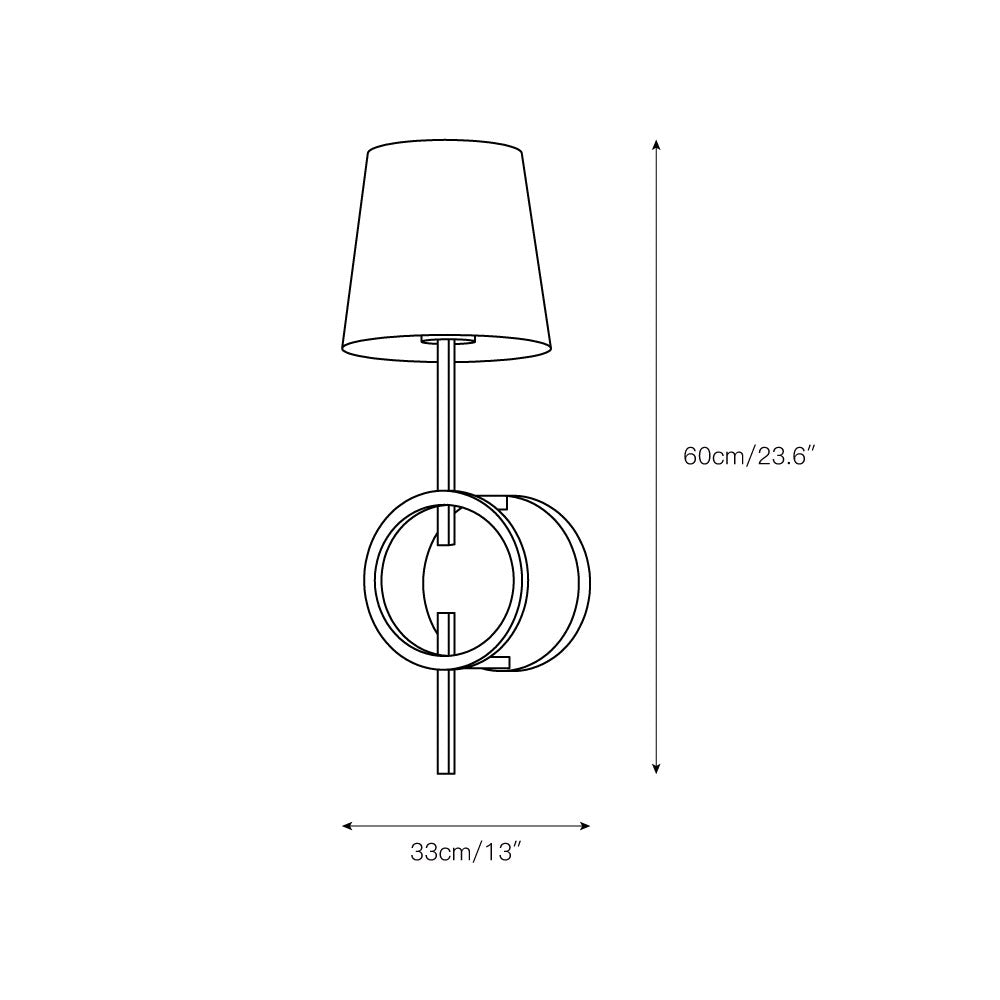 Evtalila Elegance Vintage Black Fabric Wall Lamp - Letslighting