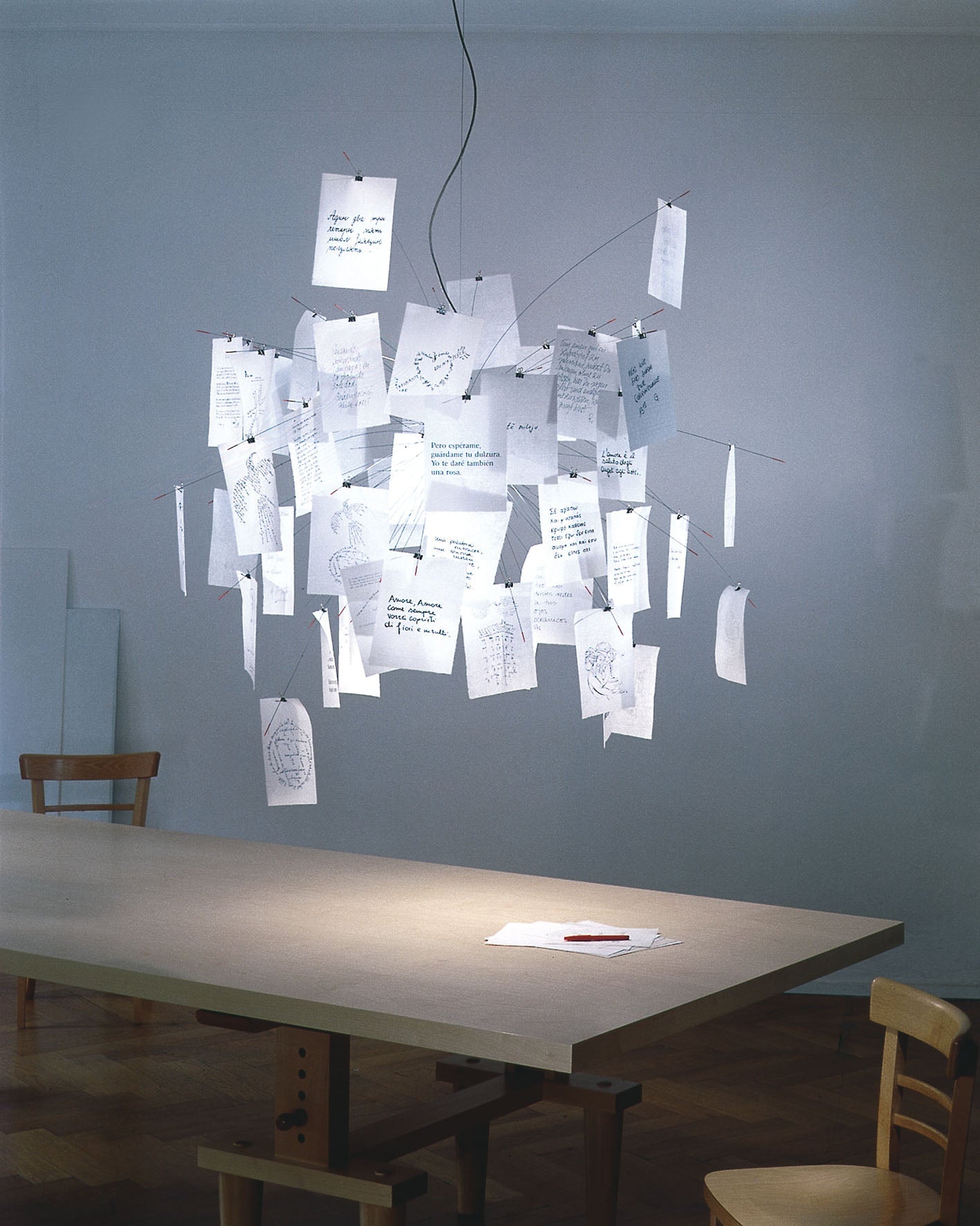 Lustra Chandelier Paper Customizable Creative - Letslighting