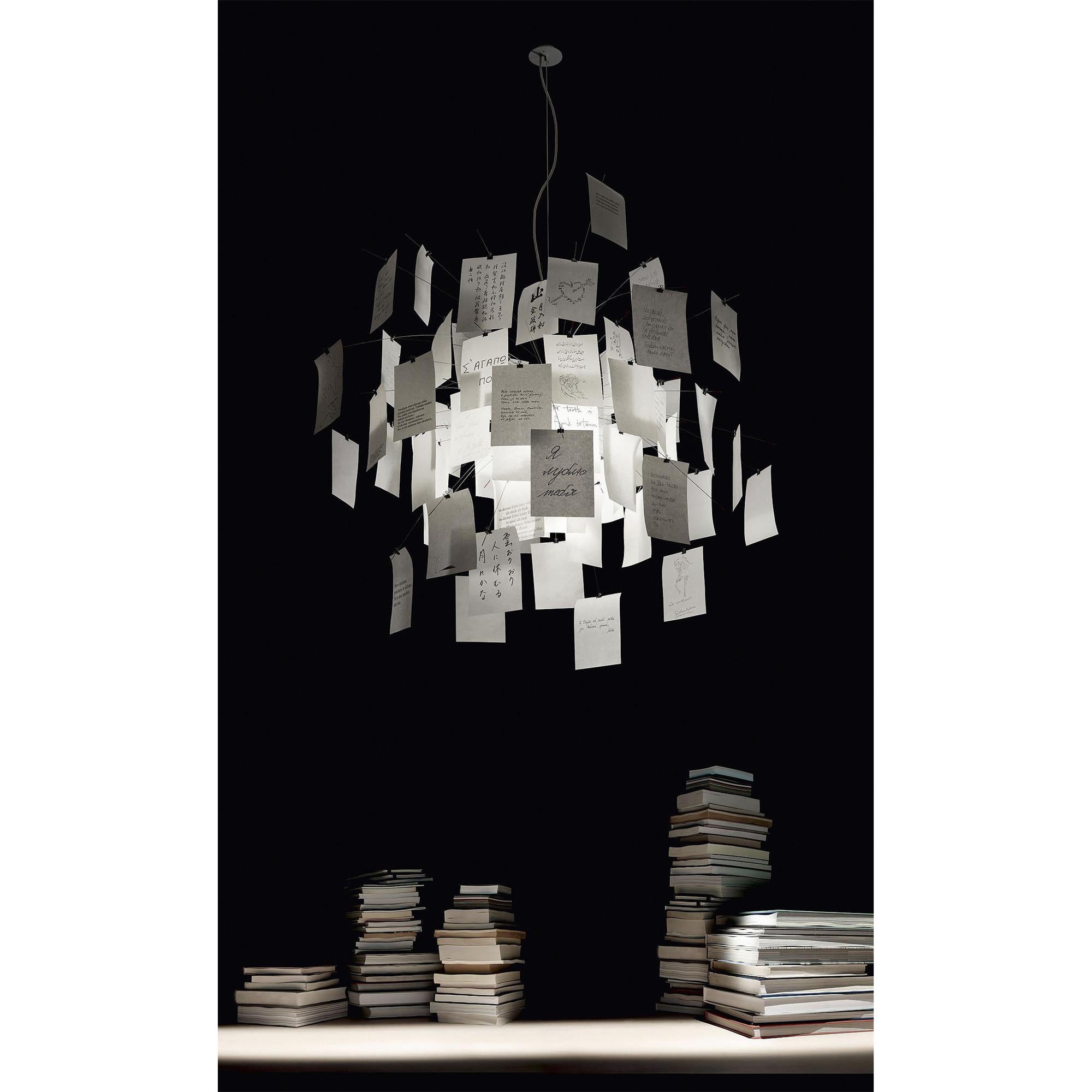 Lustra Chandelier Paper Customizable Creative - Letslighting