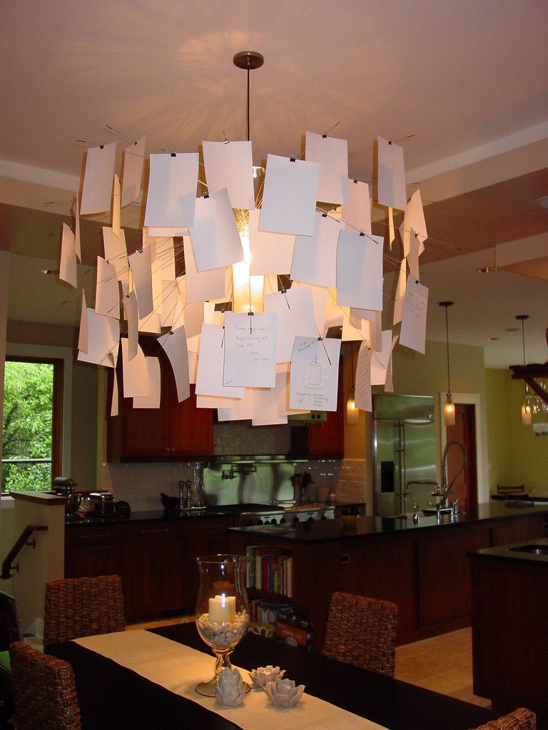 Lustra Chandelier Paper Customizable Creative - Letslighting