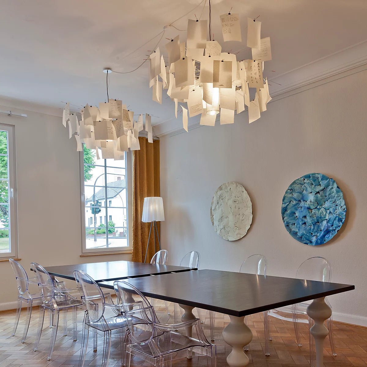Lustra Chandelier Paper Customizable Creative - Letslighting